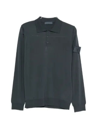 Long-sleeve polo shirt