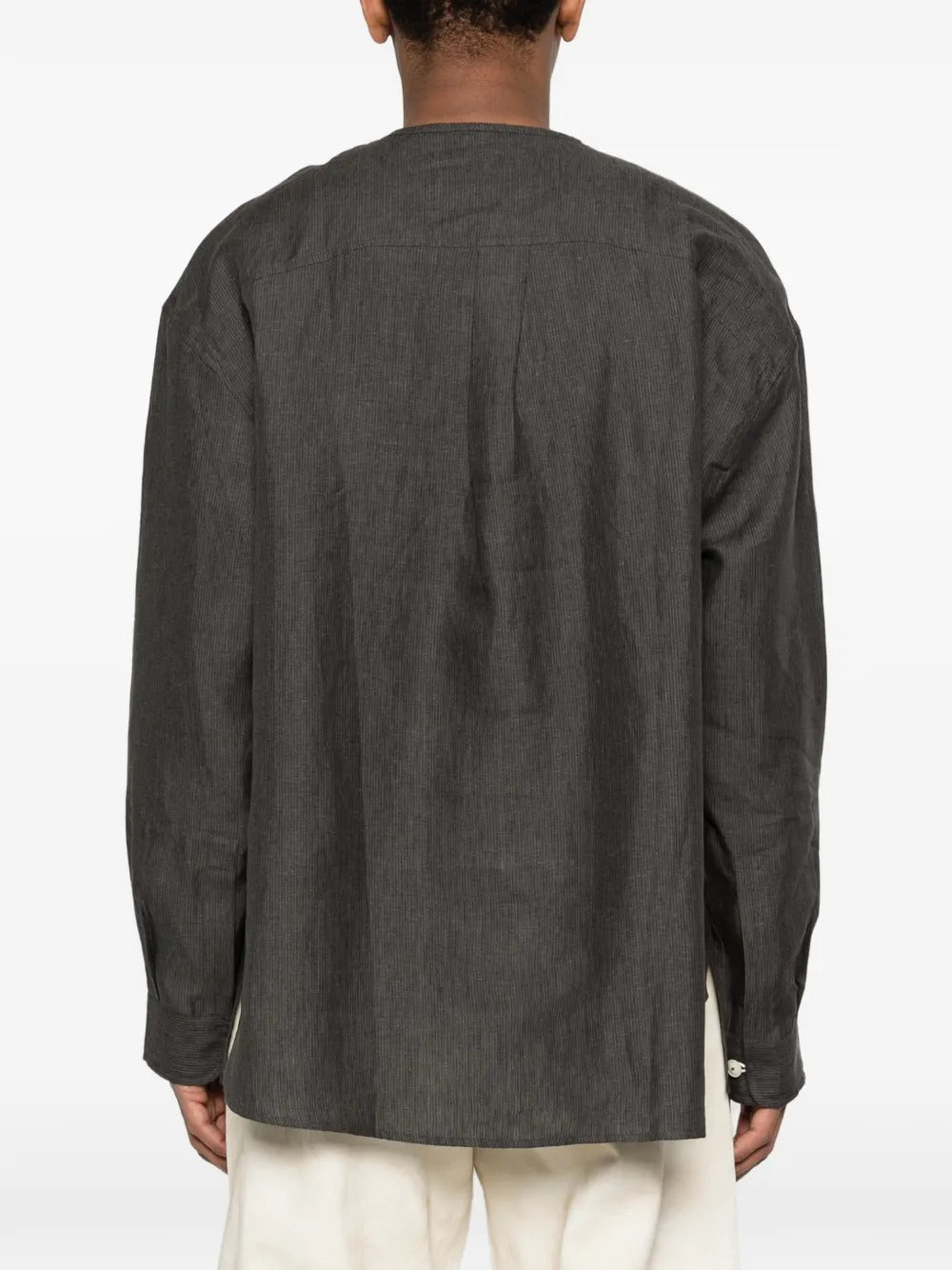Long-sleeve striped shirt-JACQUEMUS-Verso