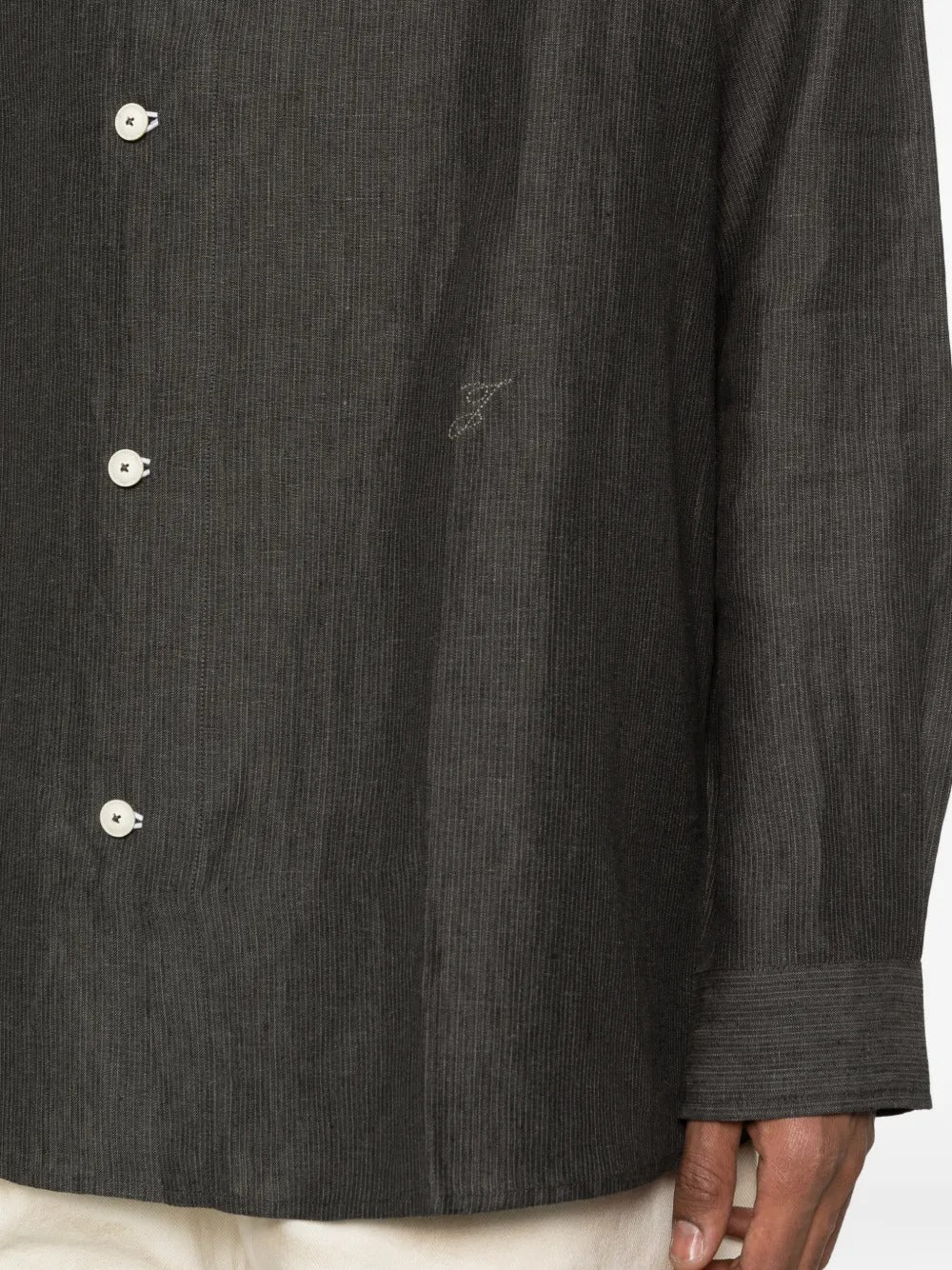 Long-sleeve striped shirt-JACQUEMUS-Verso