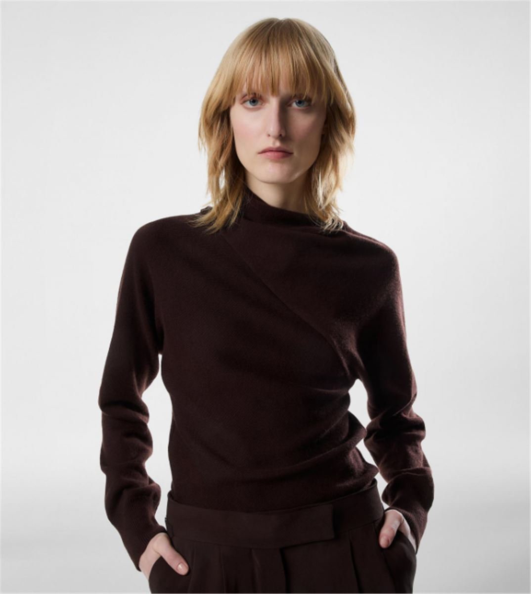 LONG SLEEVE WRAP COLLAR KNIT-TOM FORD-Verso