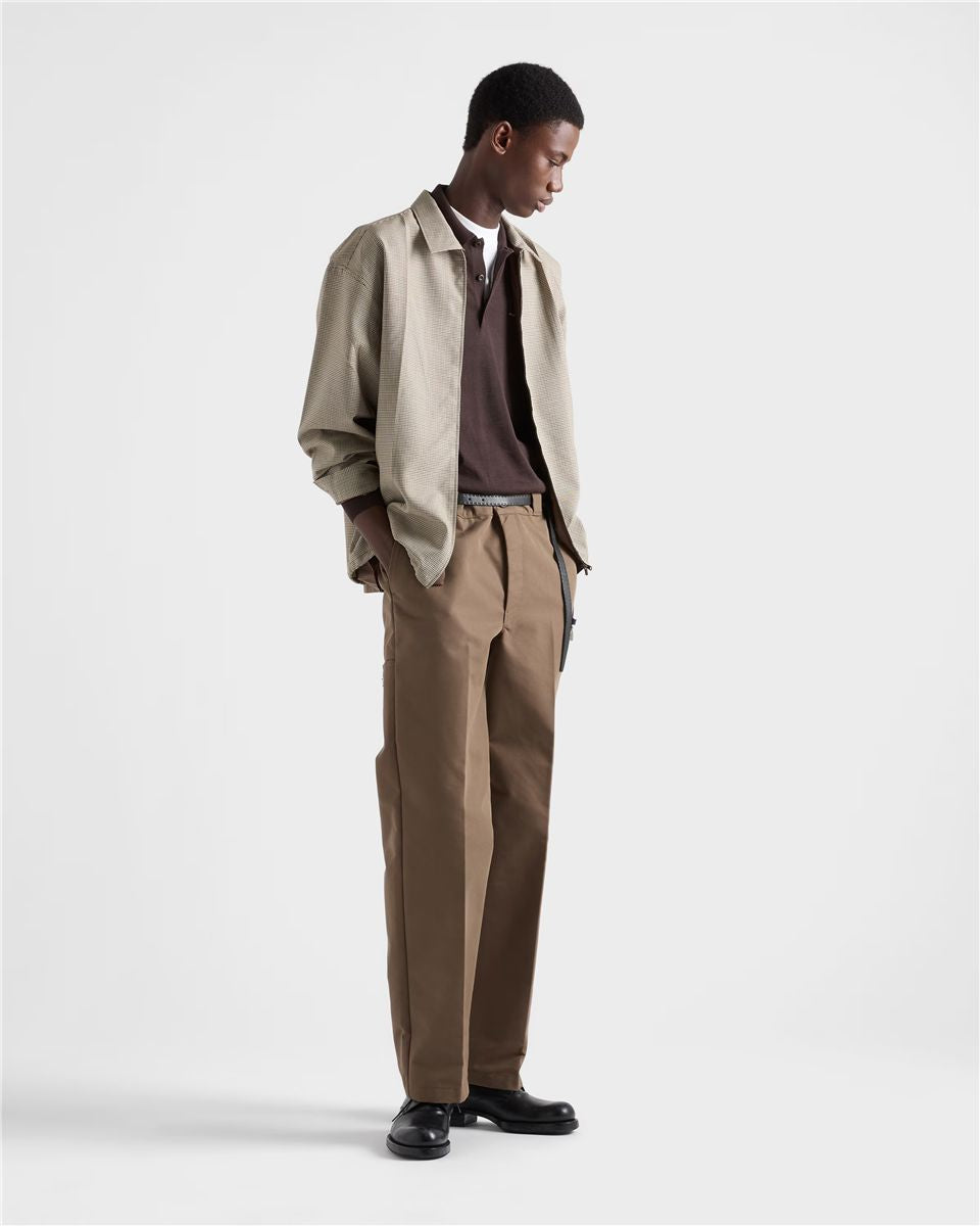 Long-sleeved superfine wool polo sweater-PRADA-Verso