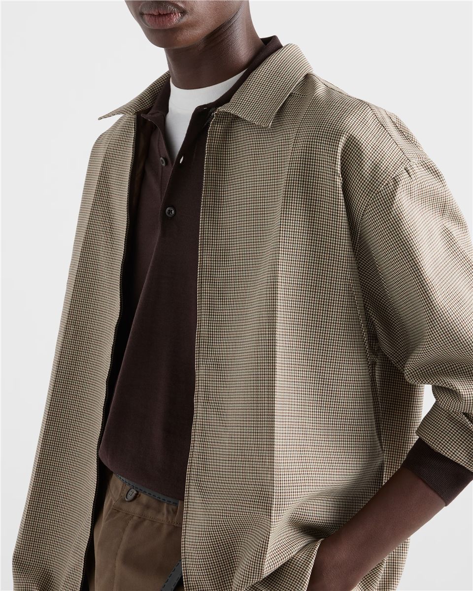 Long-sleeved superfine wool polo sweater-PRADA-Verso