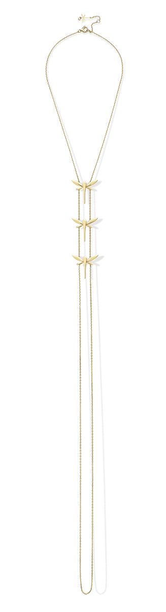 Long three dragonfly necklace-ANAPSARA-Verso