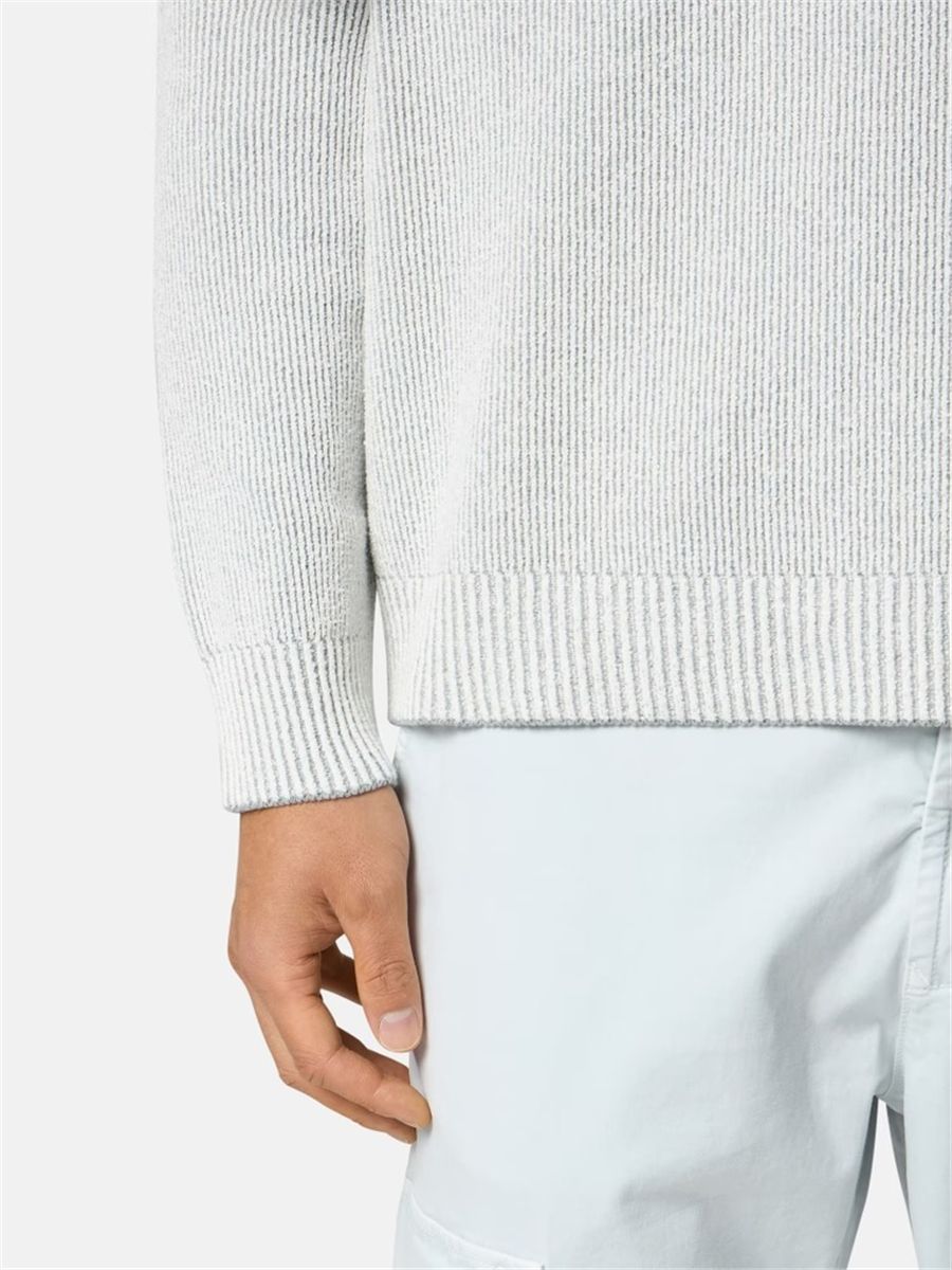 Loose-fit crewneck jumper with raglan sleeves-STONE ISLAND-Verso