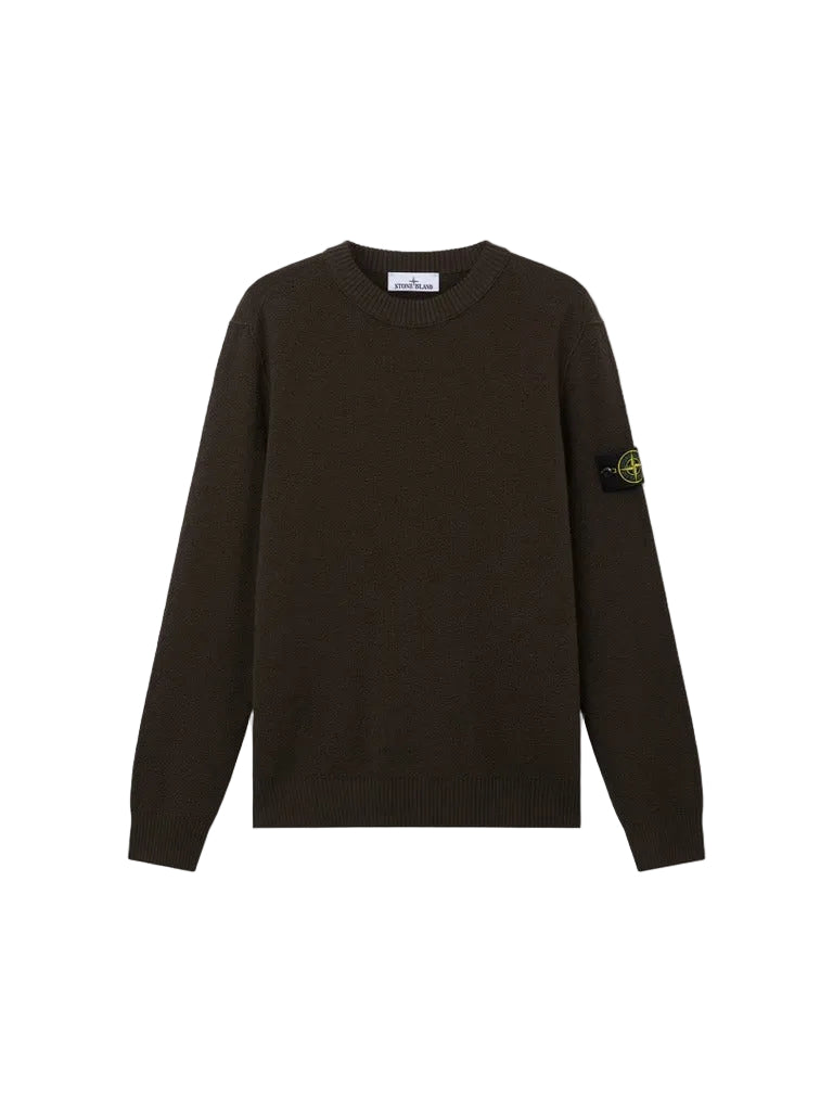 Loose-fit crewneck jumper with ribbed trims-STONE ISLAND-311404-XS-Verso