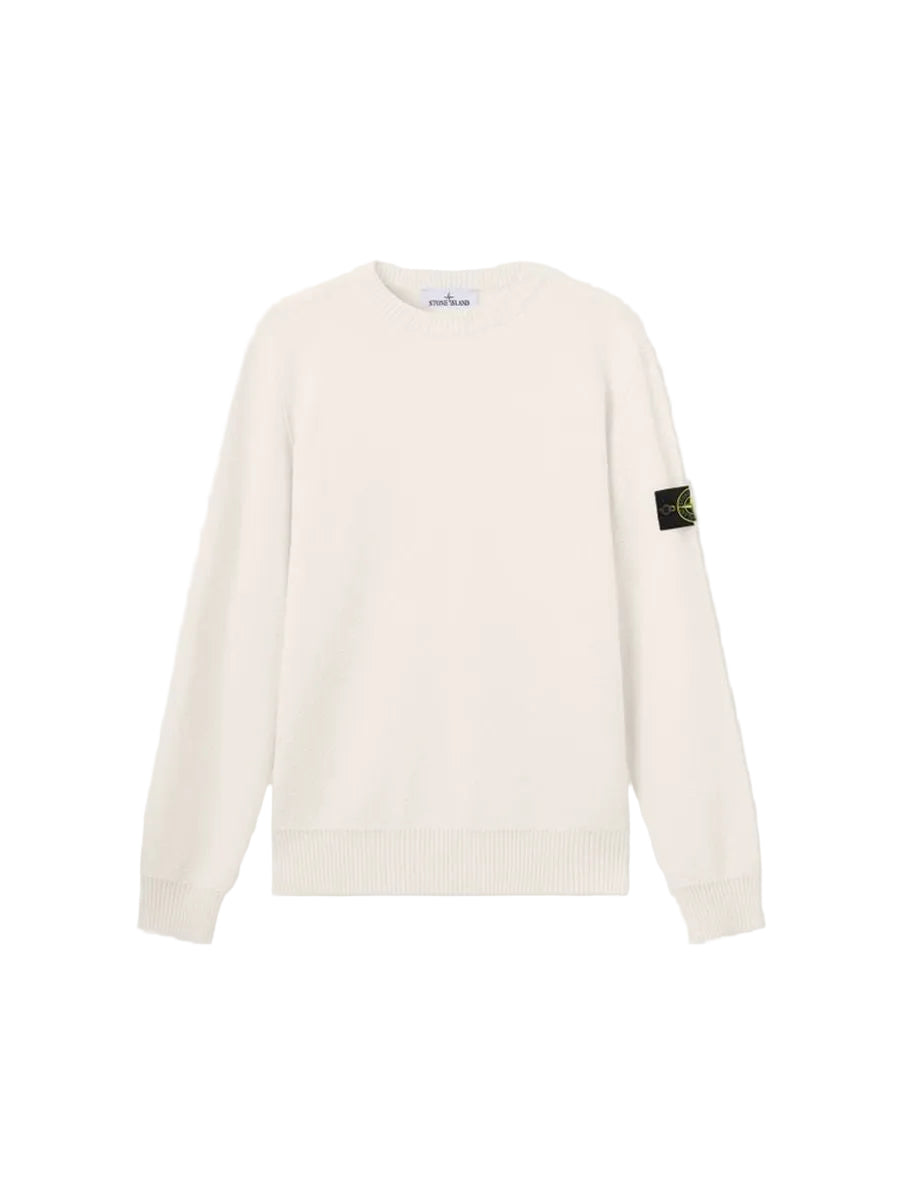 Loose-fit crewneck jumper with ribbed trims-STONE ISLAND-311406-XS-Verso