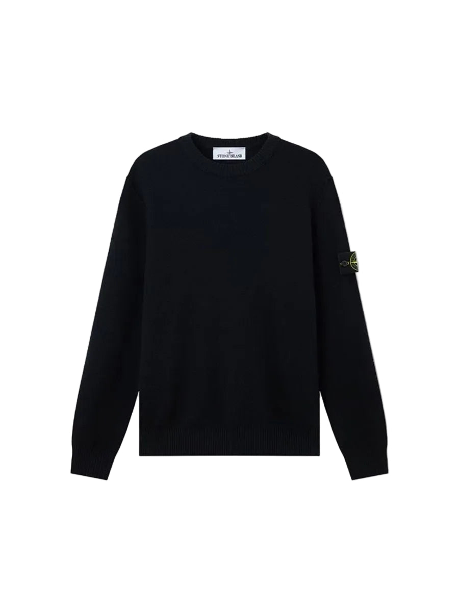 Loose-fit crewneck jumper with ribbed trims-STONE ISLAND-311407-XS-Verso
