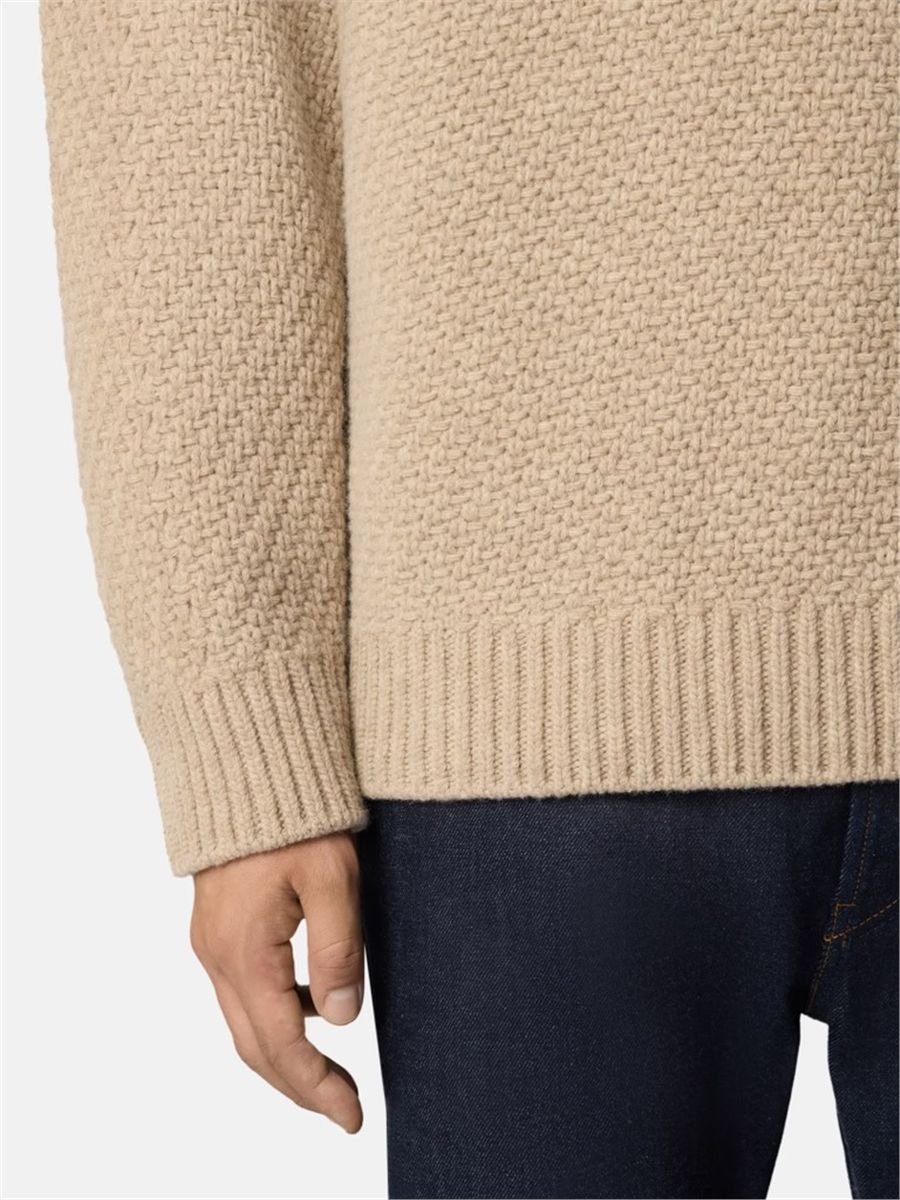 Loose-fit crewneck jumper with ribbed trims-STONE ISLAND-Verso