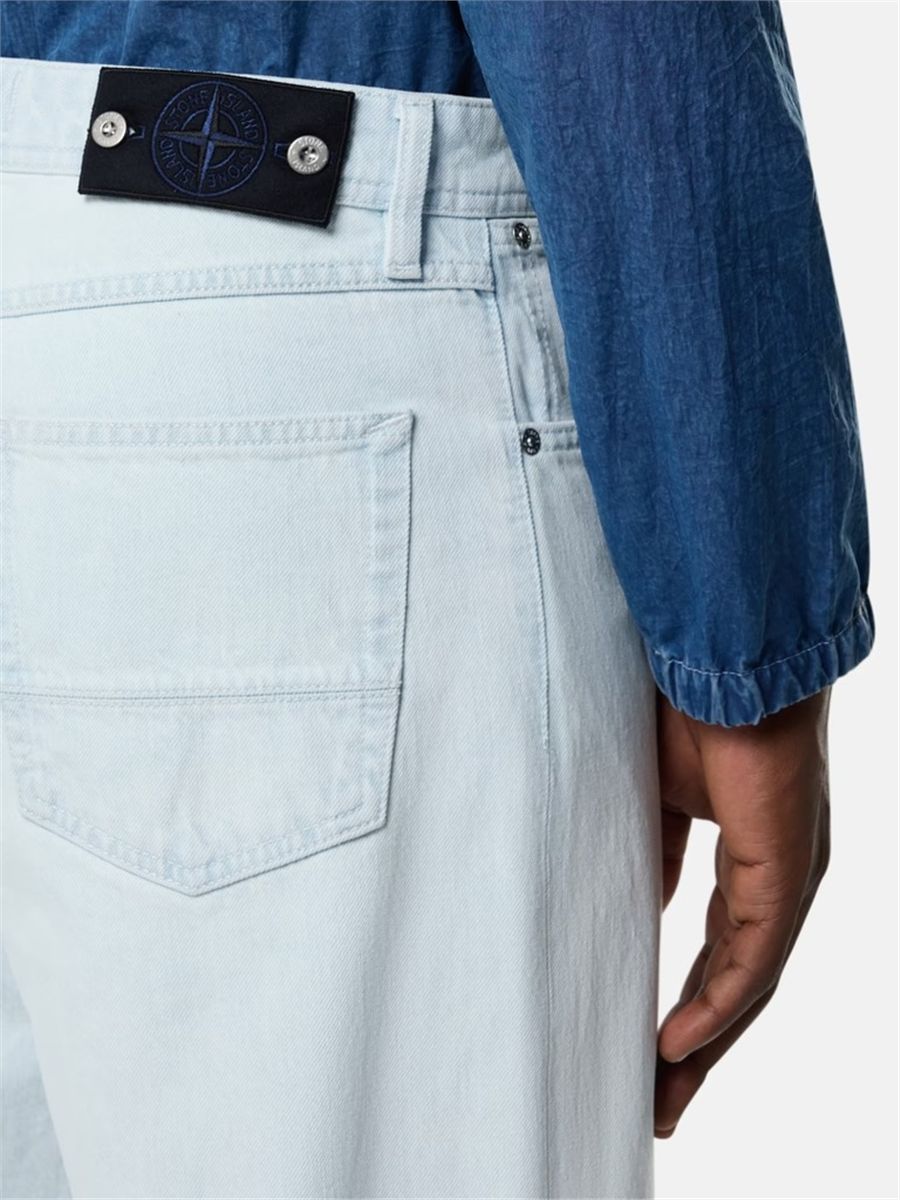 Loose-fit five-pocket jeans-STONE ISLAND-Verso
