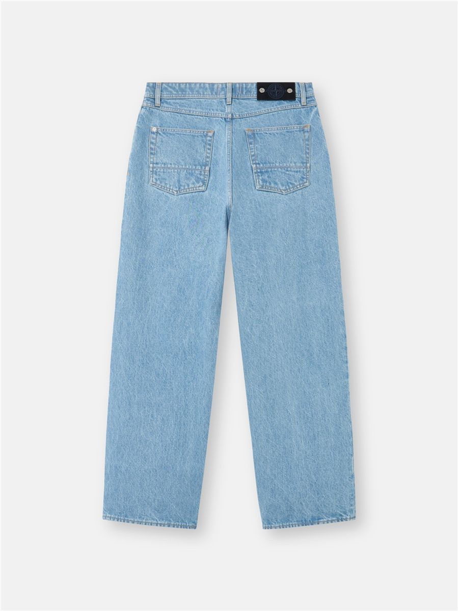 Loose-fit five-pocket jeans-STONE ISLAND-Verso