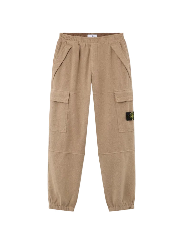 Loose-fit joggers with elasticated cuffs-STONE ISLAND-311383-29-Verso