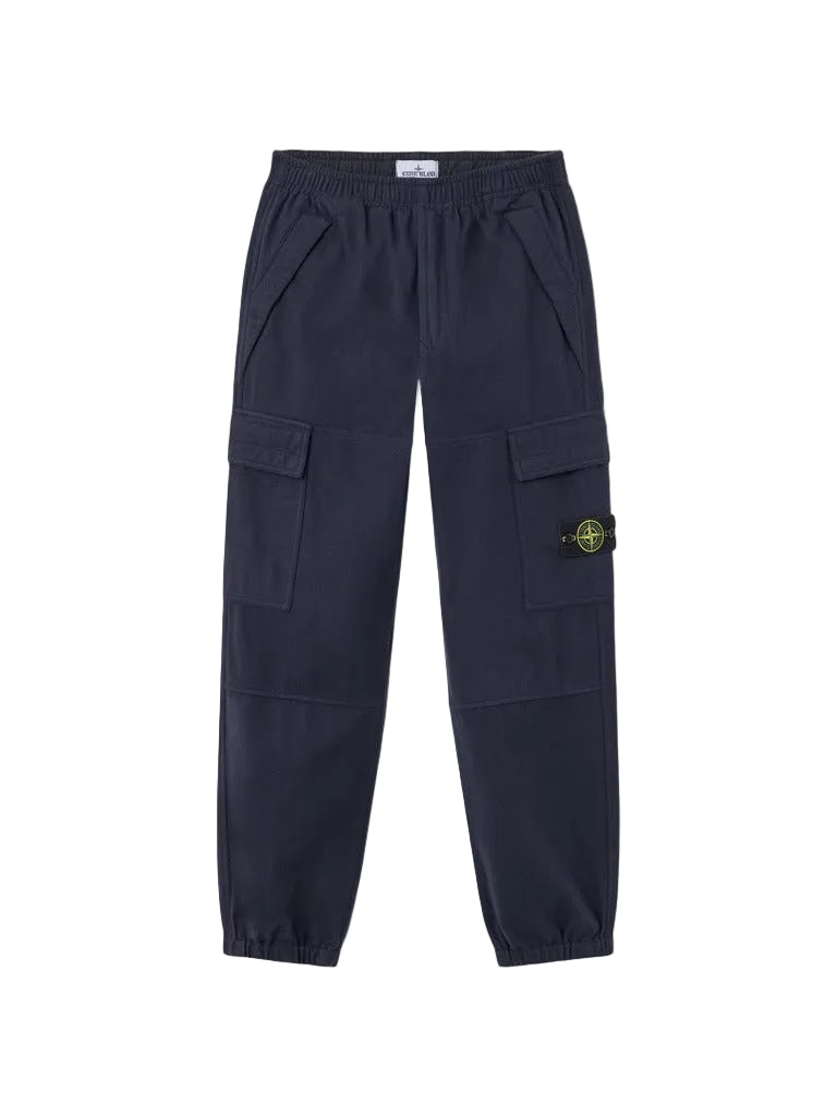 Loose-fit joggers with elasticated cuffs-STONE ISLAND-311384-29-Verso