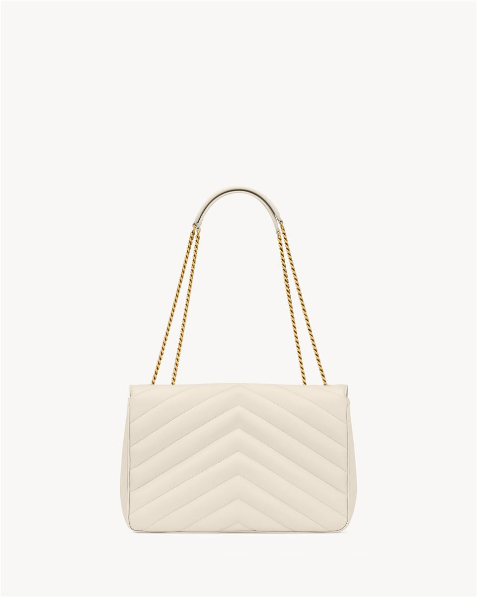 loulou large in matelassé lambskin-SAINT LAURENT-Verso