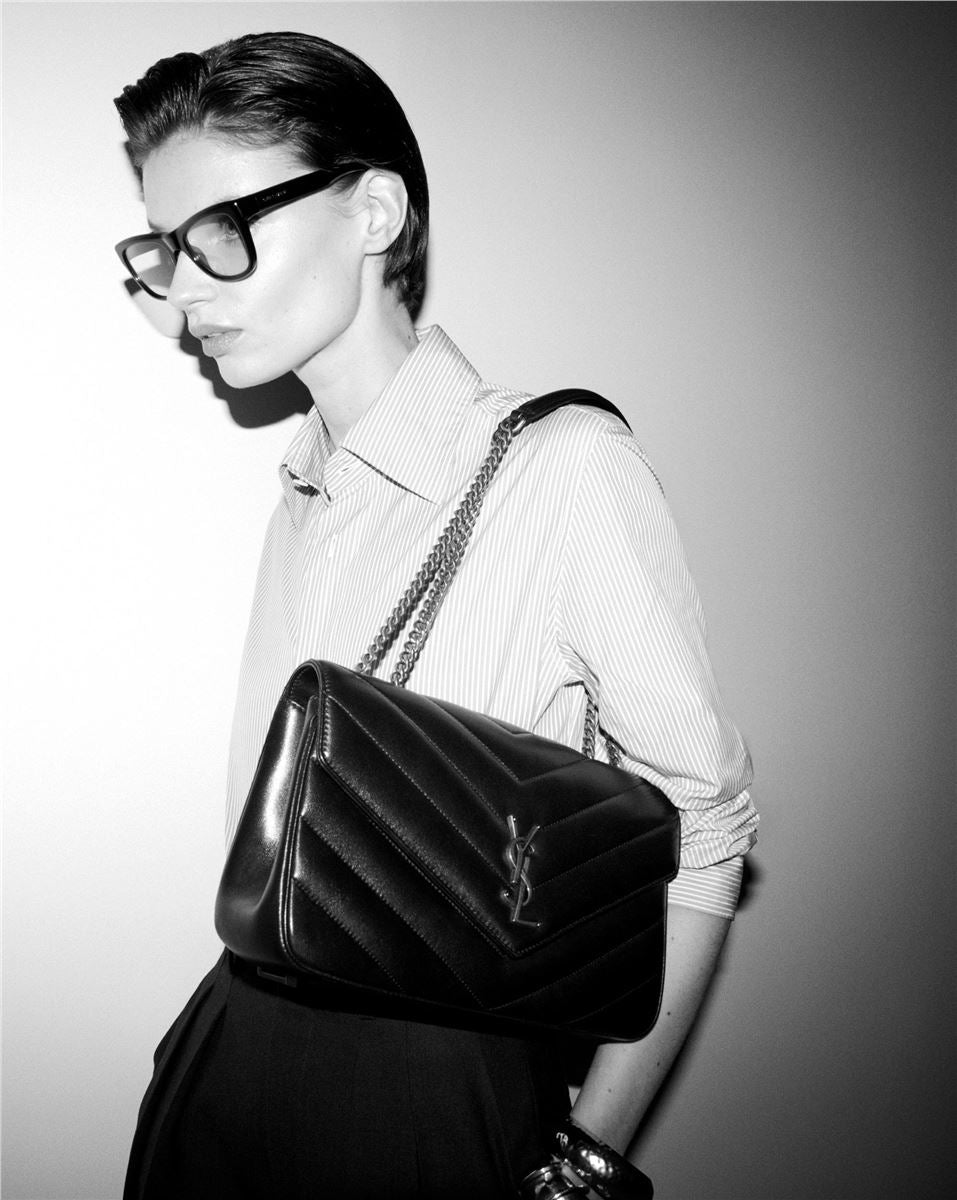 loulou medium in matelassé lambskin-SAINT LAURENT-Verso