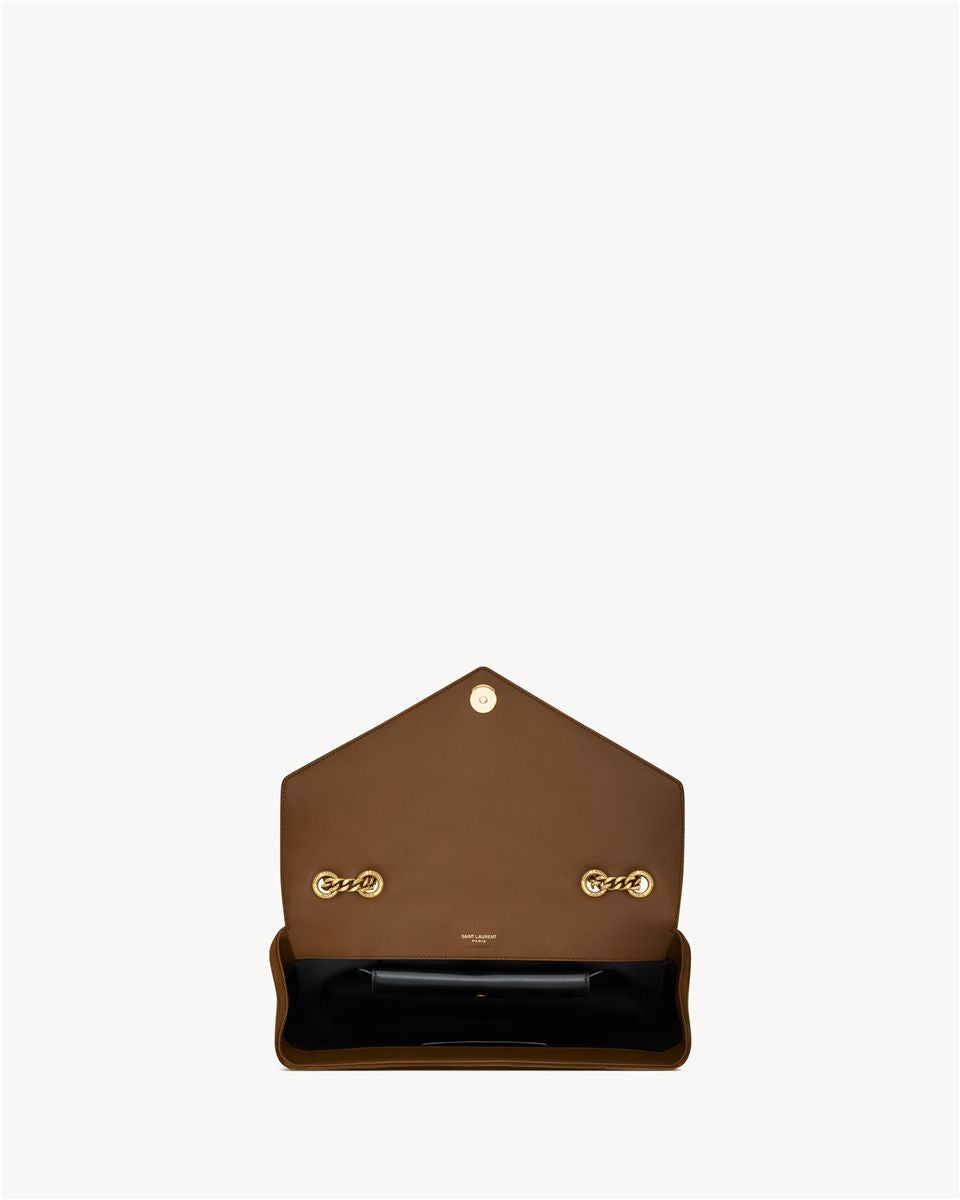 Loulou medium in matelassé suede-SAINT LAURENT-Verso