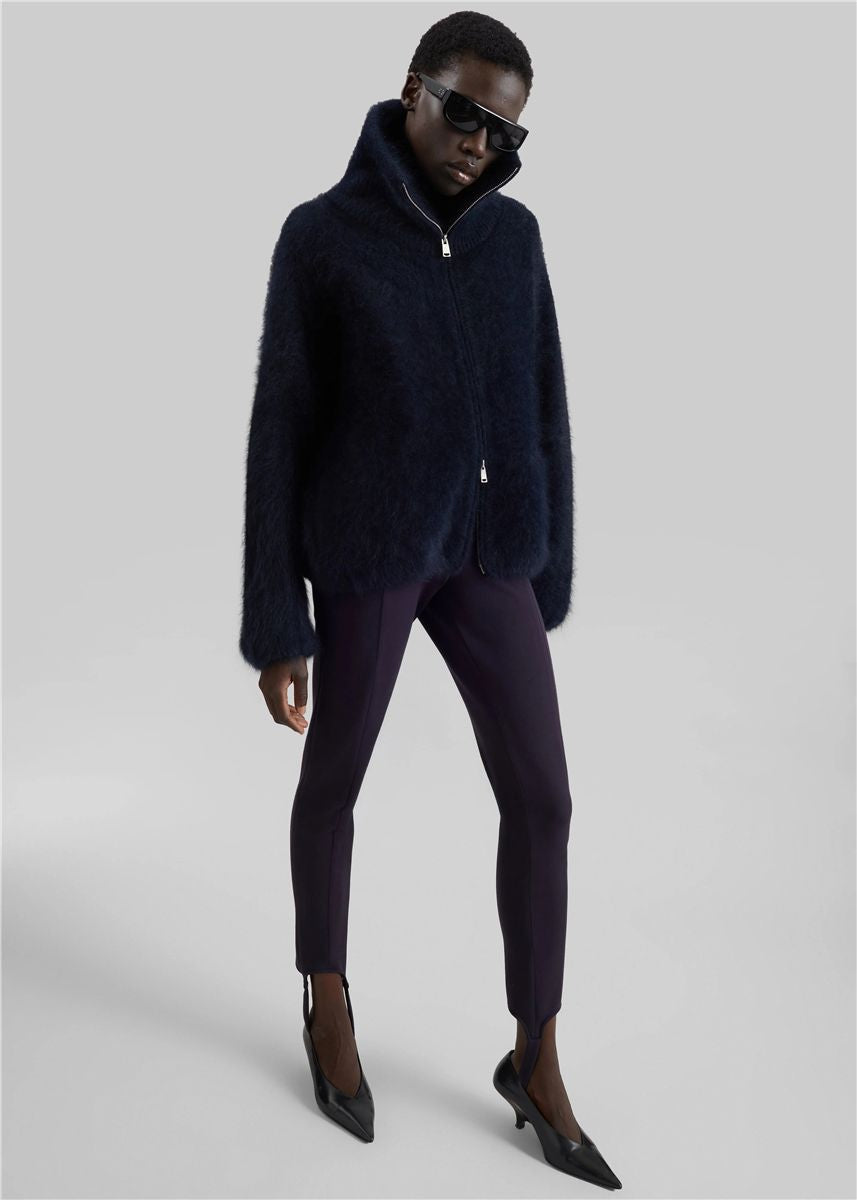 Lupa fuzzy zip-up cardigan-THE FRANKIE SHOP-Verso