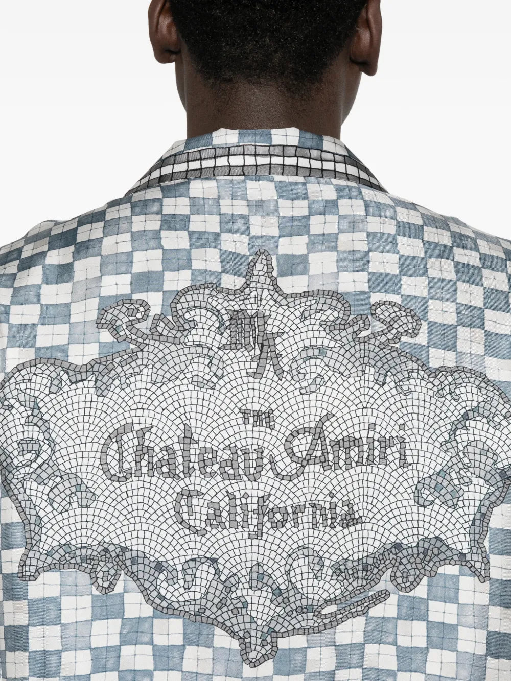Ma chequered graphic shirt-AMIRI-Verso