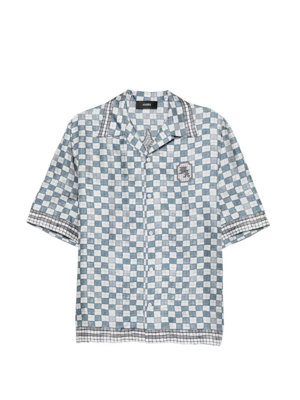 Ma chequered graphic shirt-AMIRI-Verso