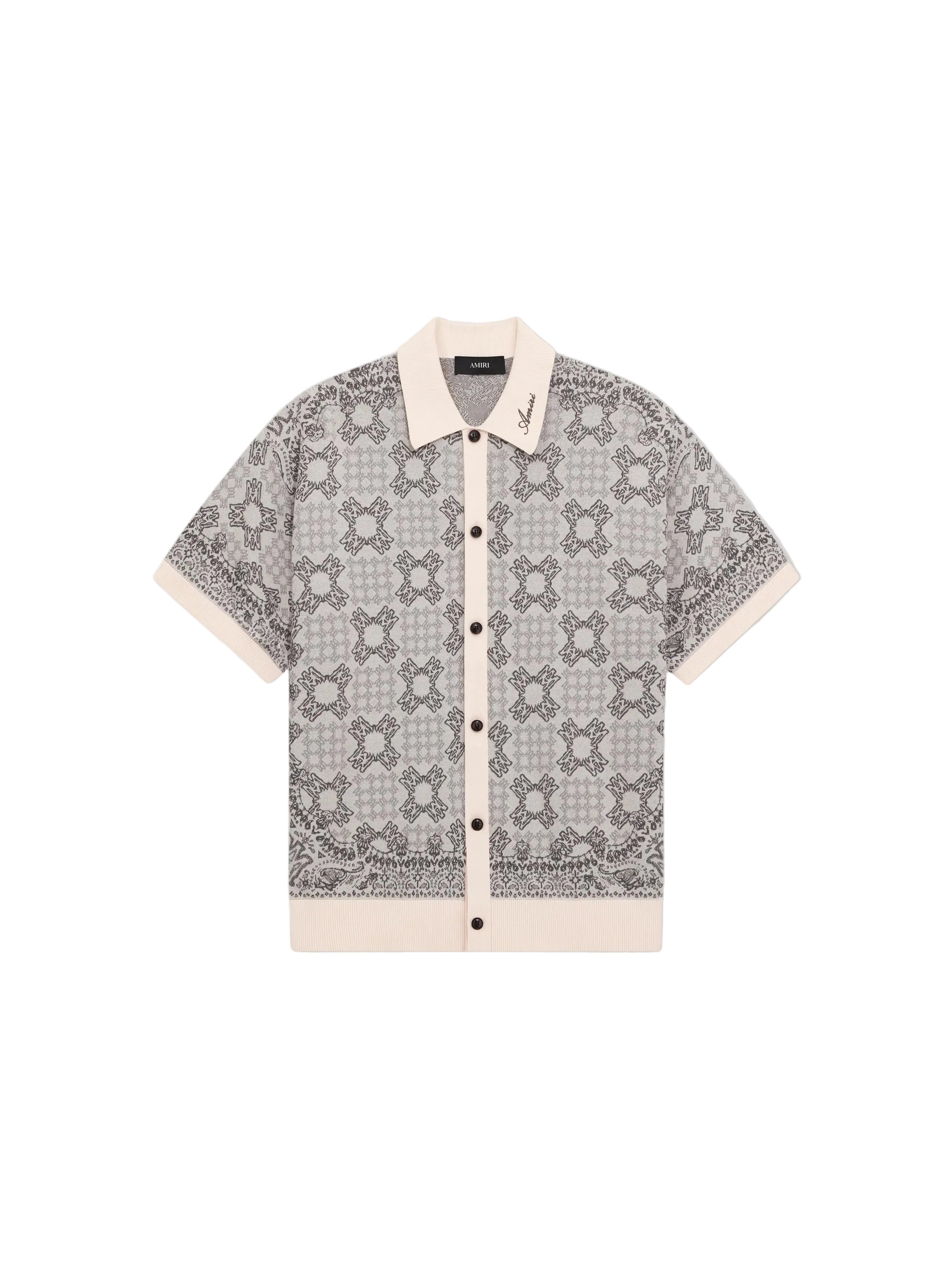 Ma quad check mesh knit shirt-AMIRI-Verso