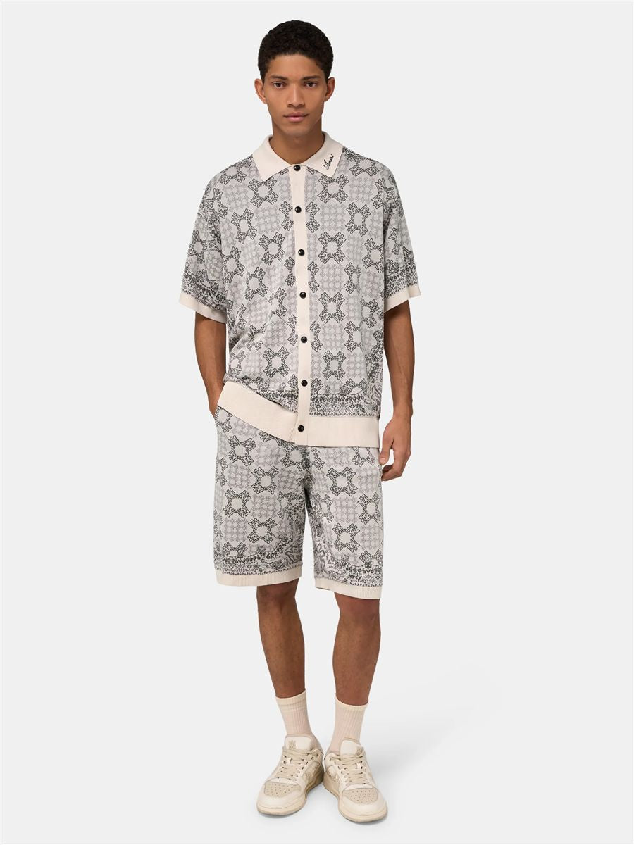 Ma quad check mesh knit short-AMIRI-Verso