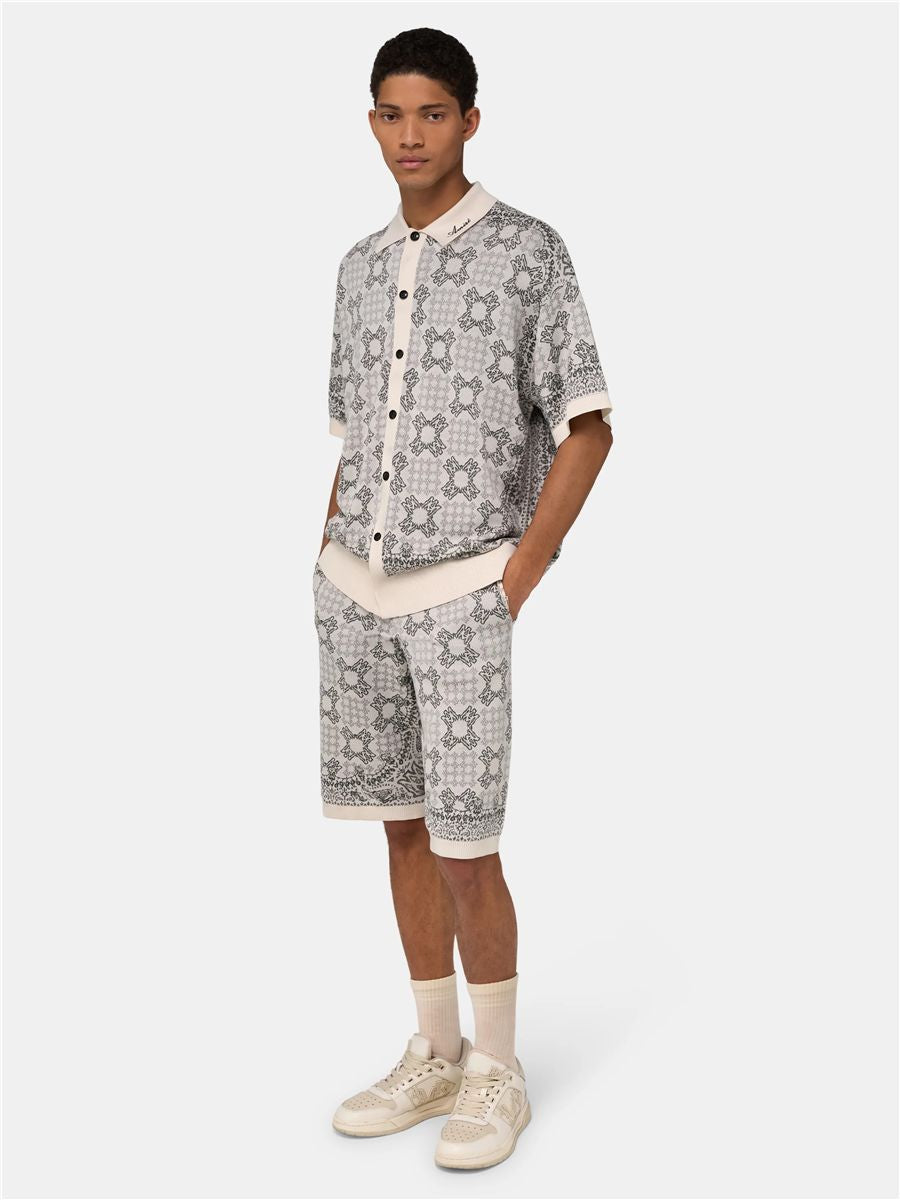 Ma quad check mesh knit short-AMIRI-Verso