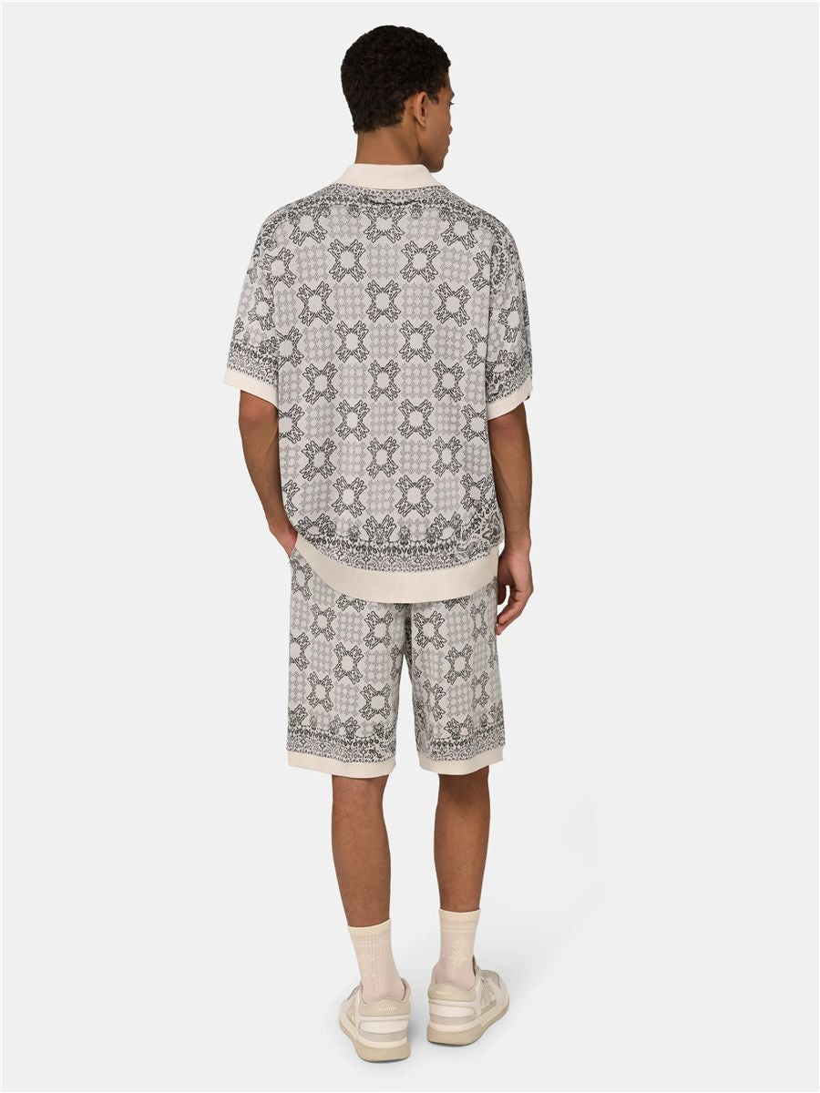 Ma quad check mesh knit short-AMIRI-Verso