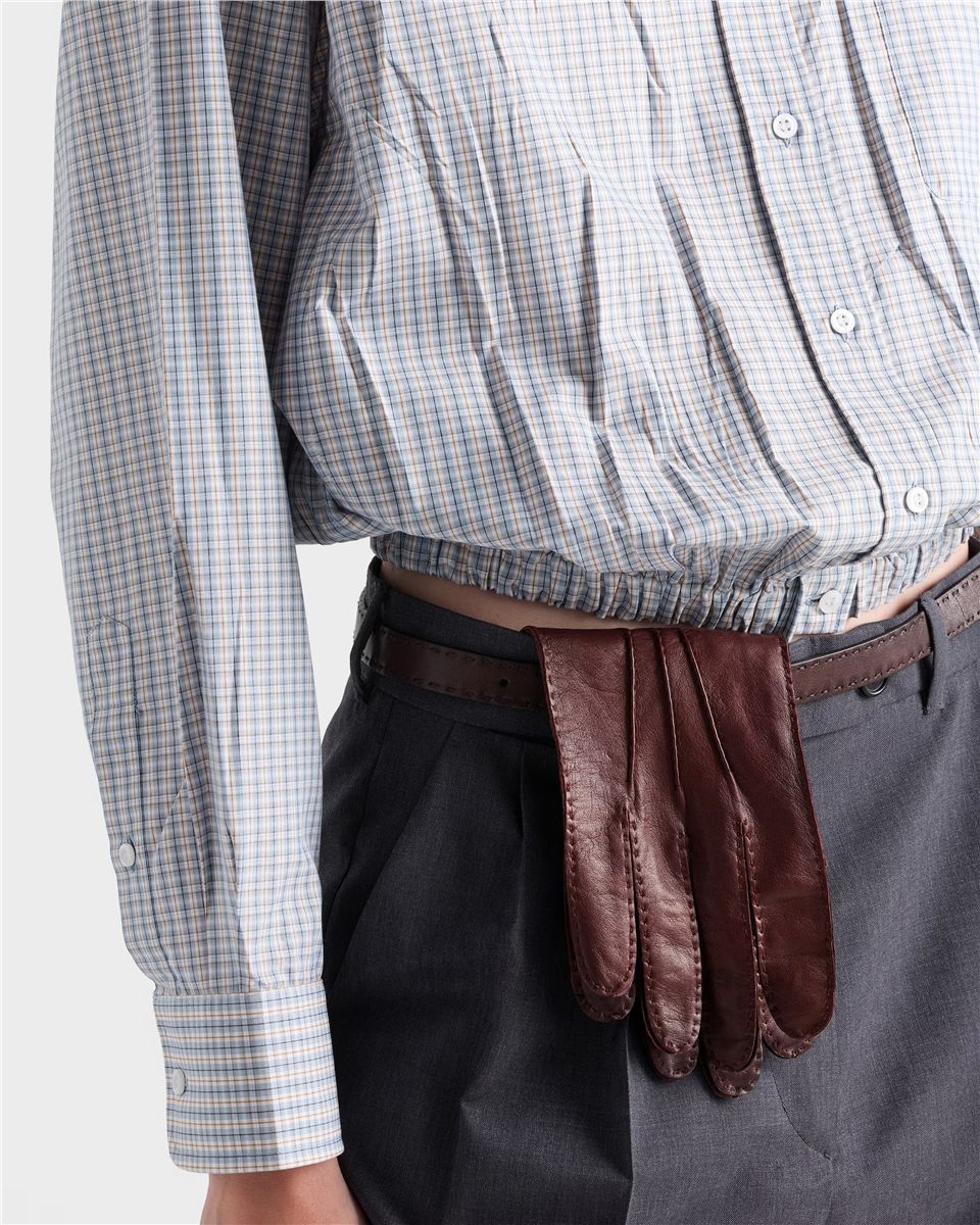 Madras fabric shirt-PRADA-Verso