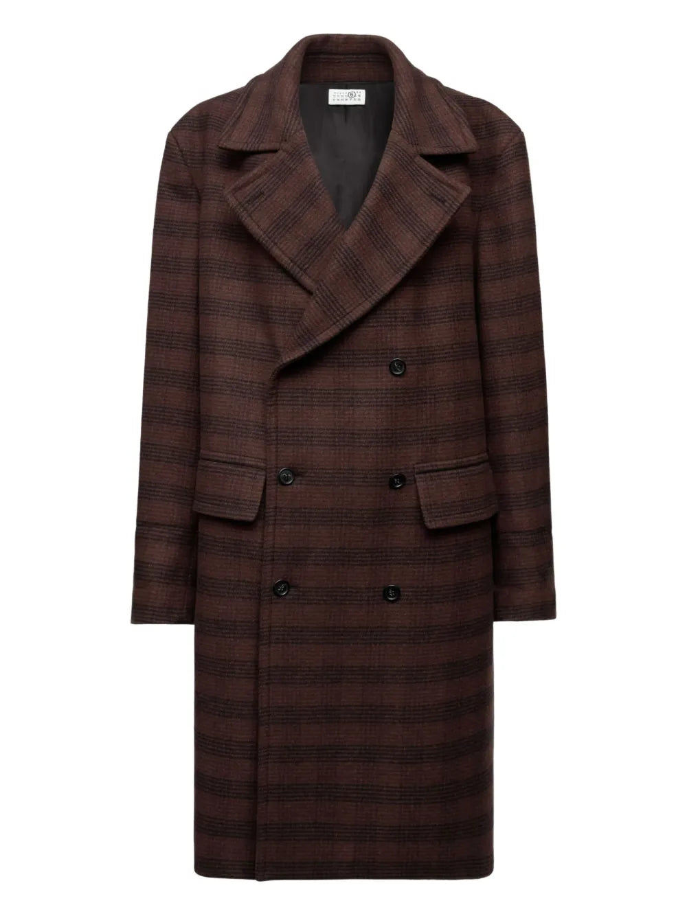 Maison Margiela Checked Double-breasted Coat-MM6-Verso
