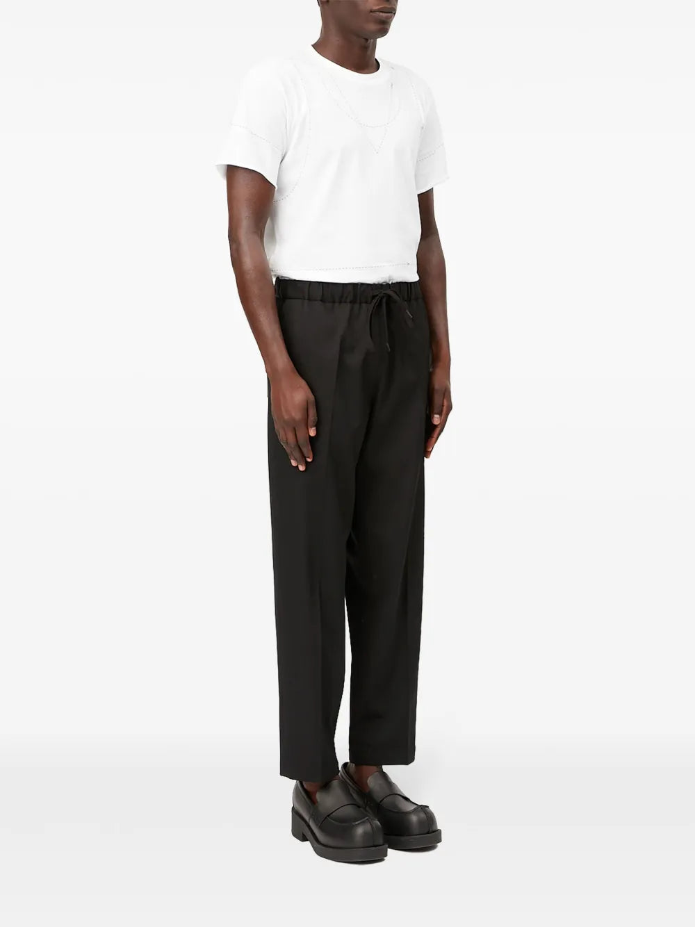 Maison margiela drawstring cropped trousers-MM6-Verso