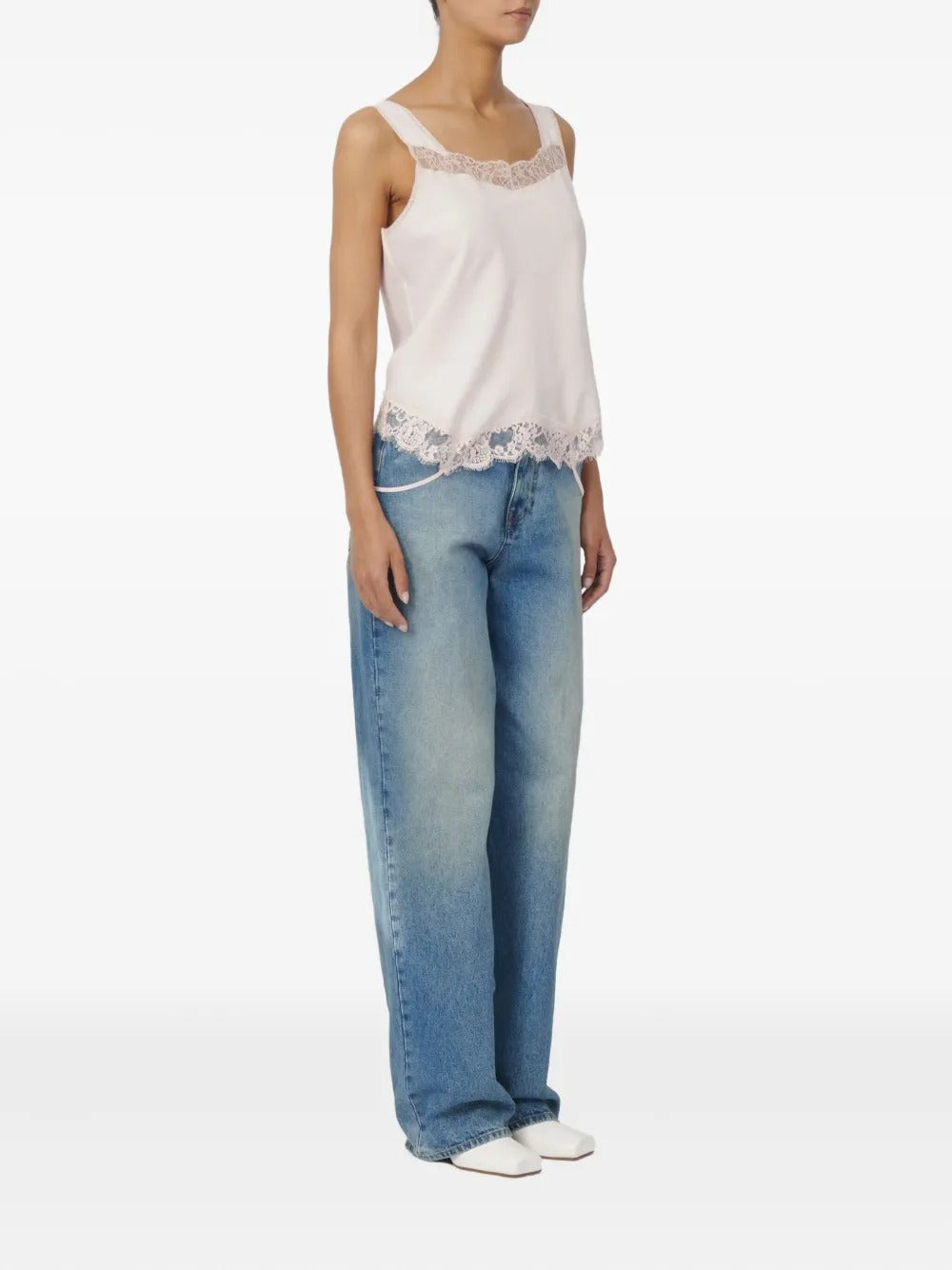 Maison Margiela Lace Trim Top-MM6-Verso