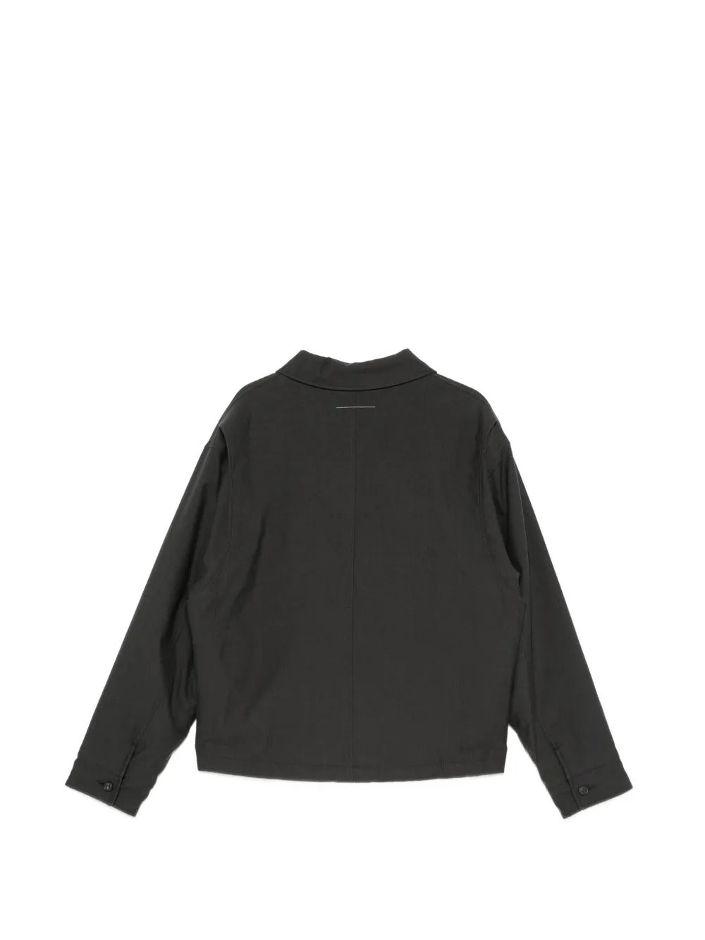 Maison margiela logo-embroidered concealed-fastening jacket-MM6-Verso
