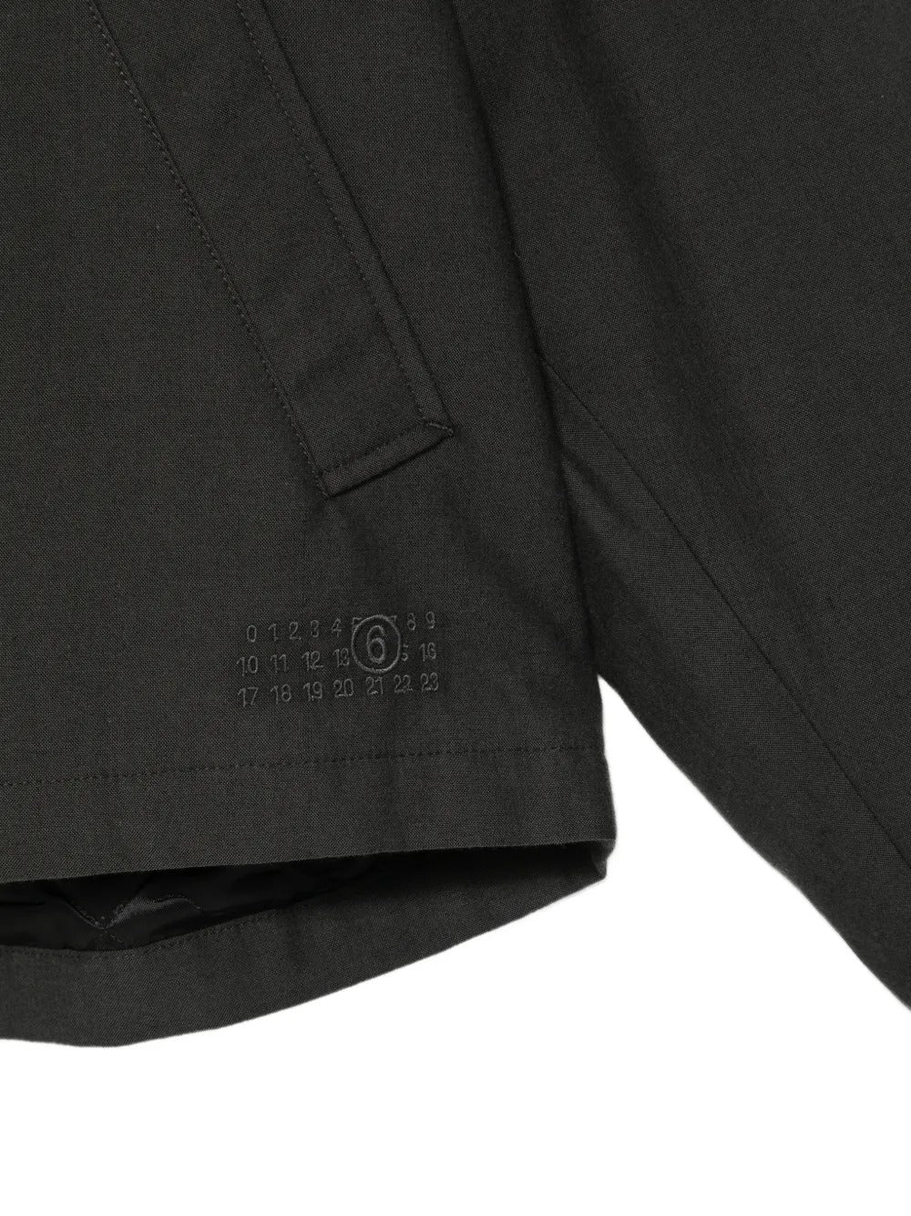 Maison margiela logo-embroidered concealed-fastening jacket-MM6-Verso