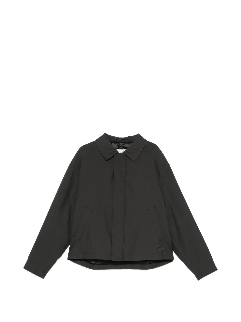 Maison margiela logo-embroidered concealed-fastening jacket-MM6-Verso