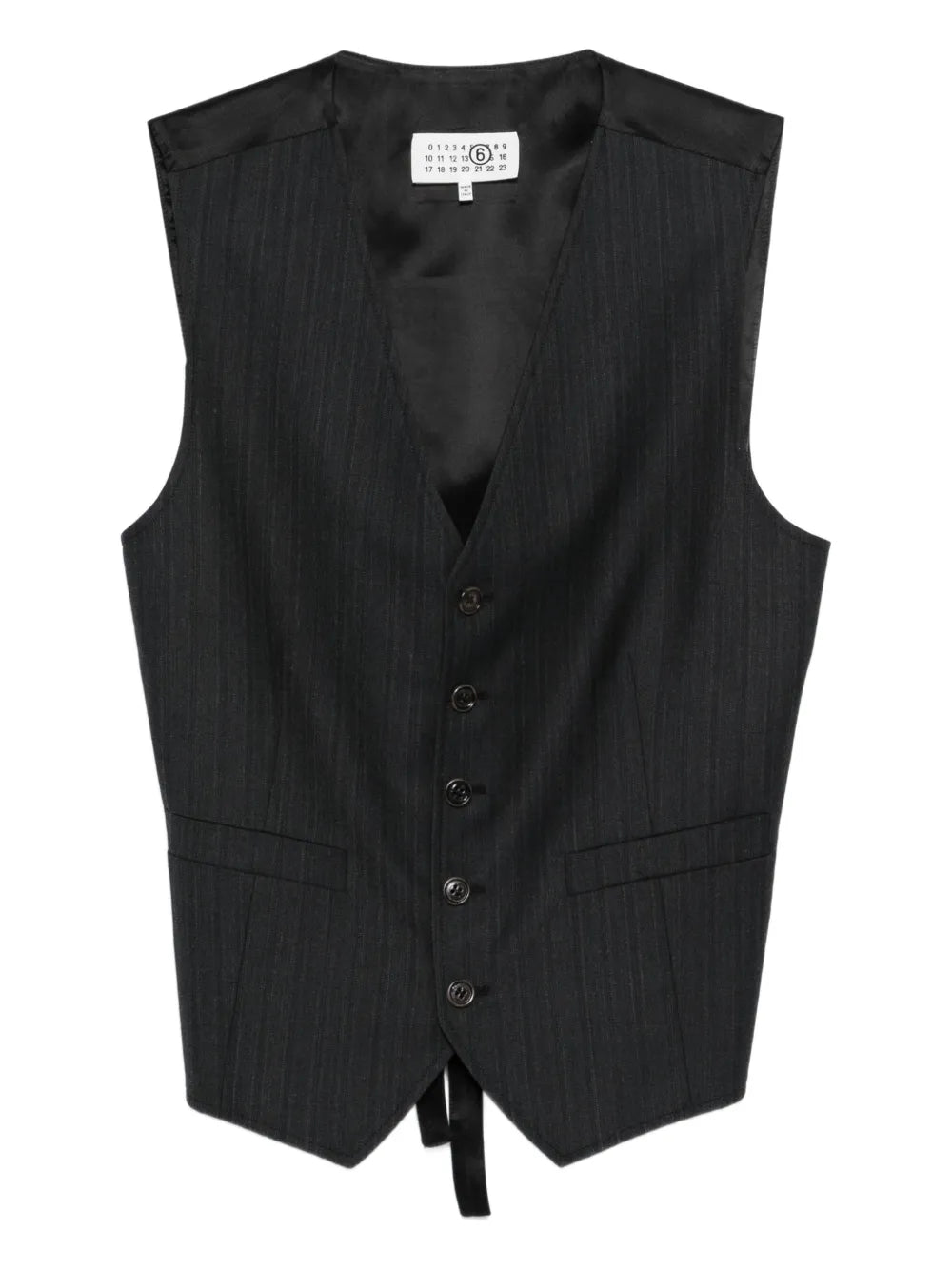 Maison Margiela Pinstriped Button Vest