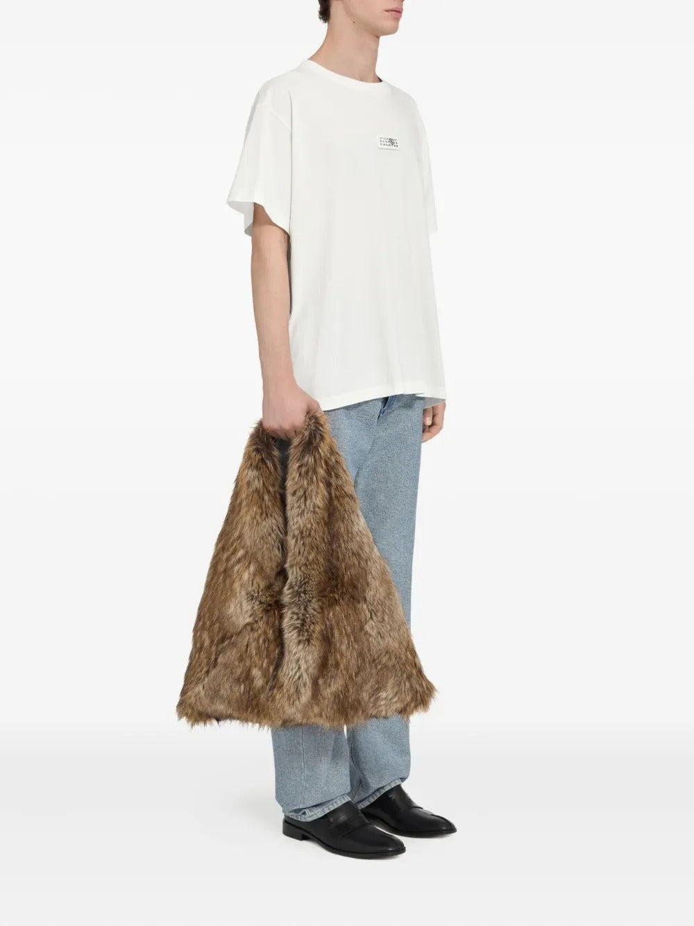 Maison Margiela Round-neck Graphic Logo T-shirt-MM6-Verso