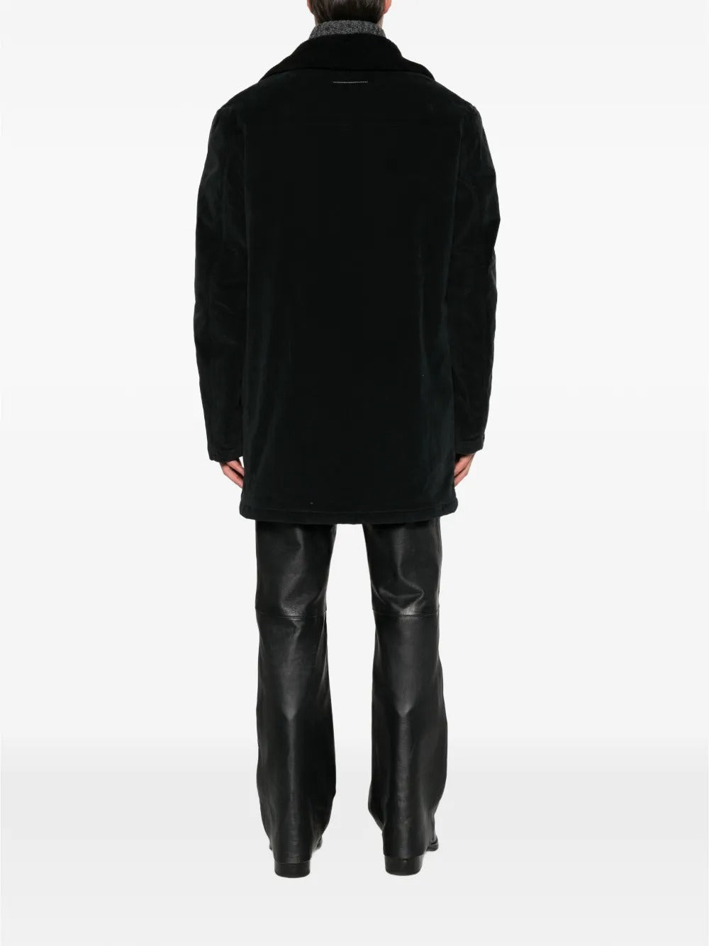 Maison margiela shearling-collar coat-MM6-Verso
