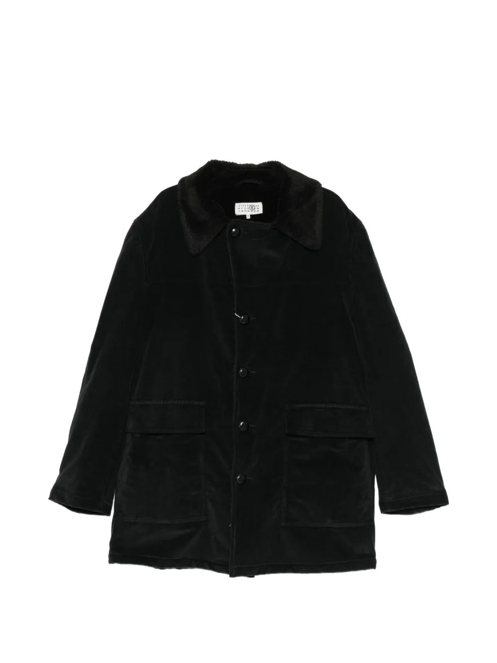 Maison margiela shearling-collar coat-MM6-310192-48-Verso