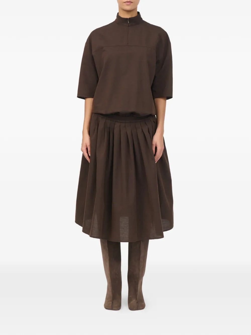 Maison margiela wool shirting shirt-dress-MM6-Verso