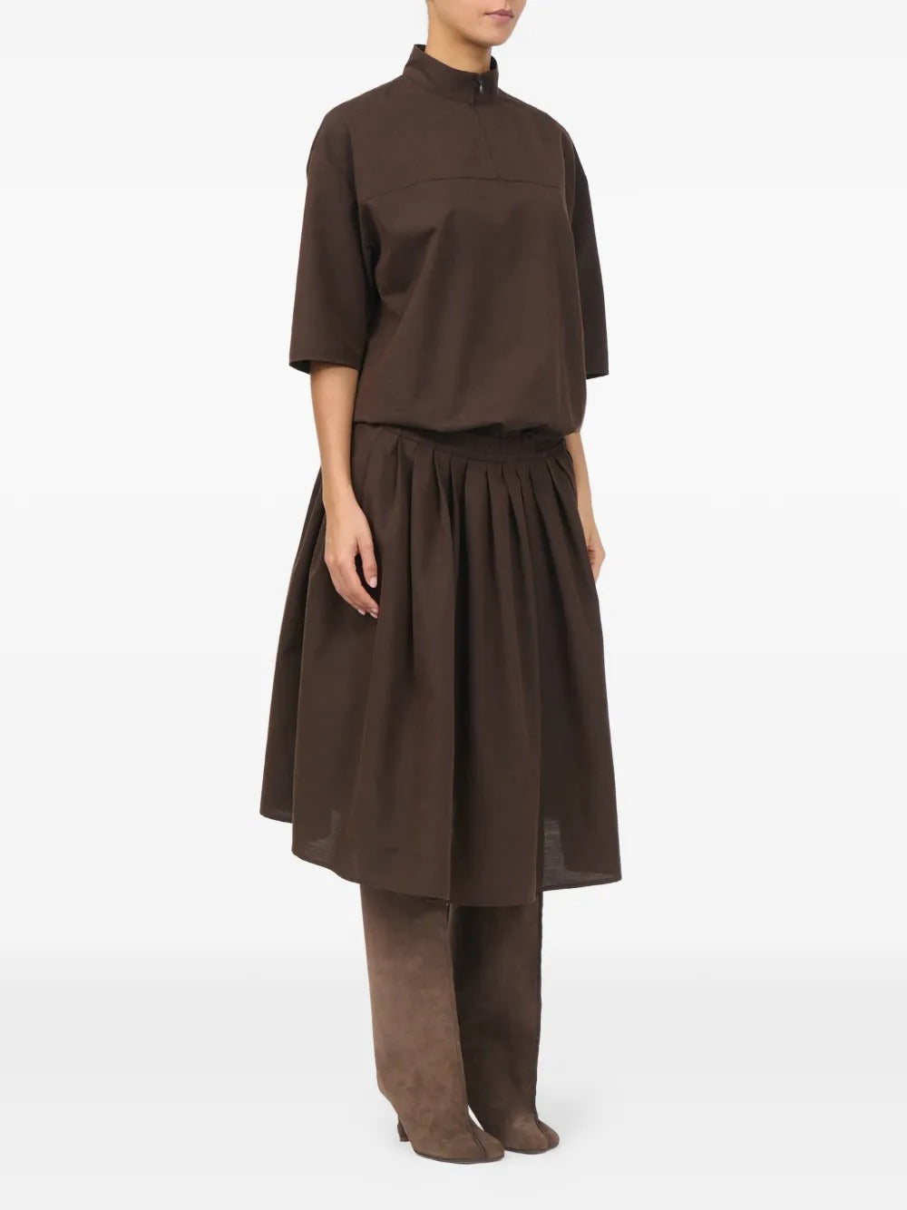 Maison margiela wool shirting shirt-dress-MM6-Verso