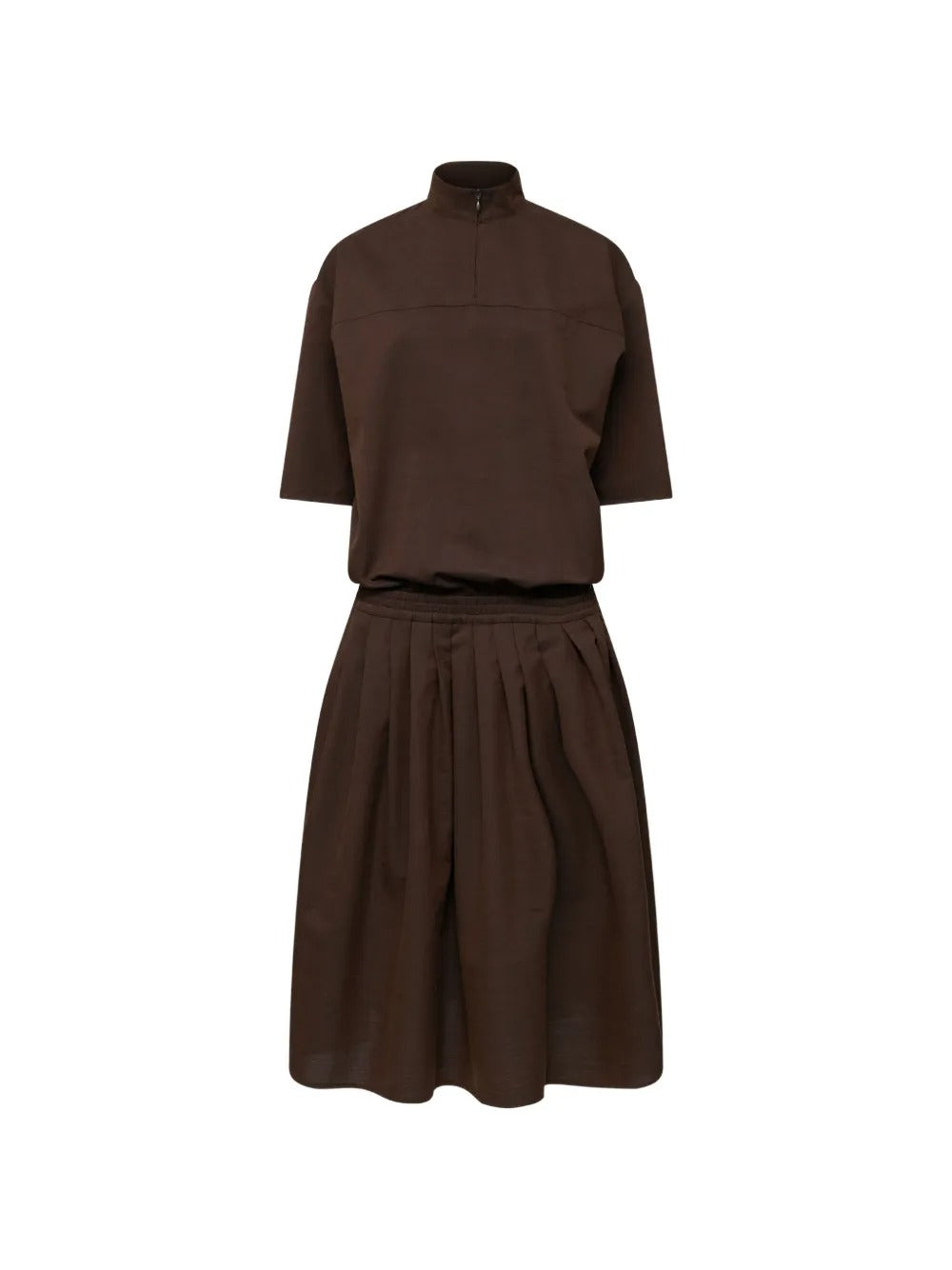 Maison margiela wool shirting shirt-dress-MM6-309455-40-Verso