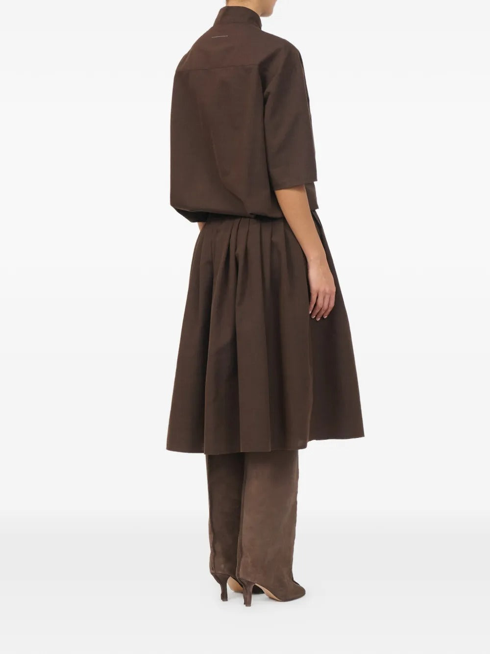 Maison margiela wool shirting shirt-dress-MM6-Verso