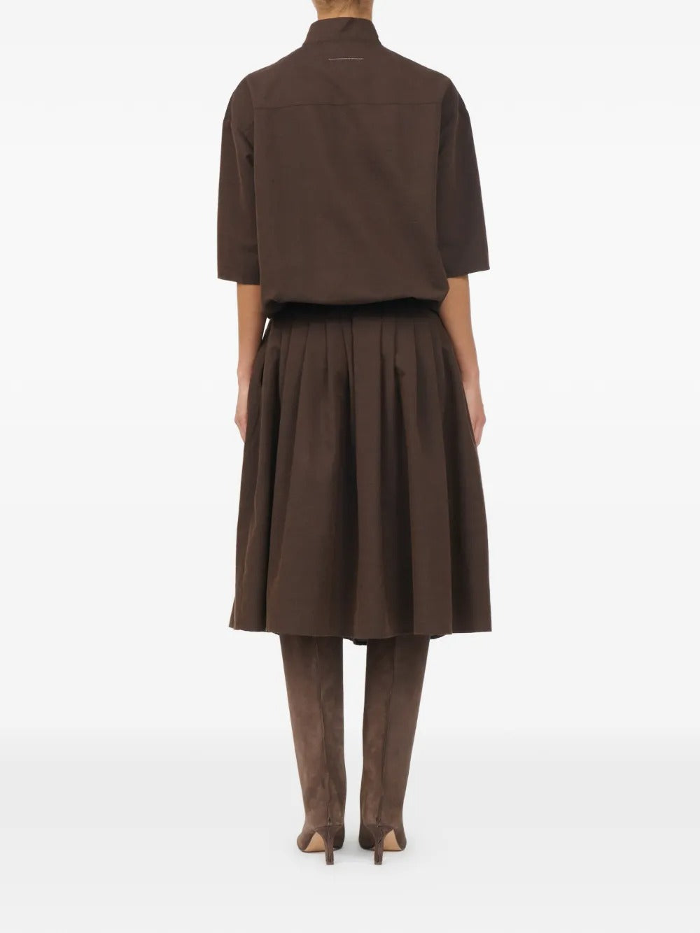 Maison margiela wool shirting shirt-dress-MM6-Verso