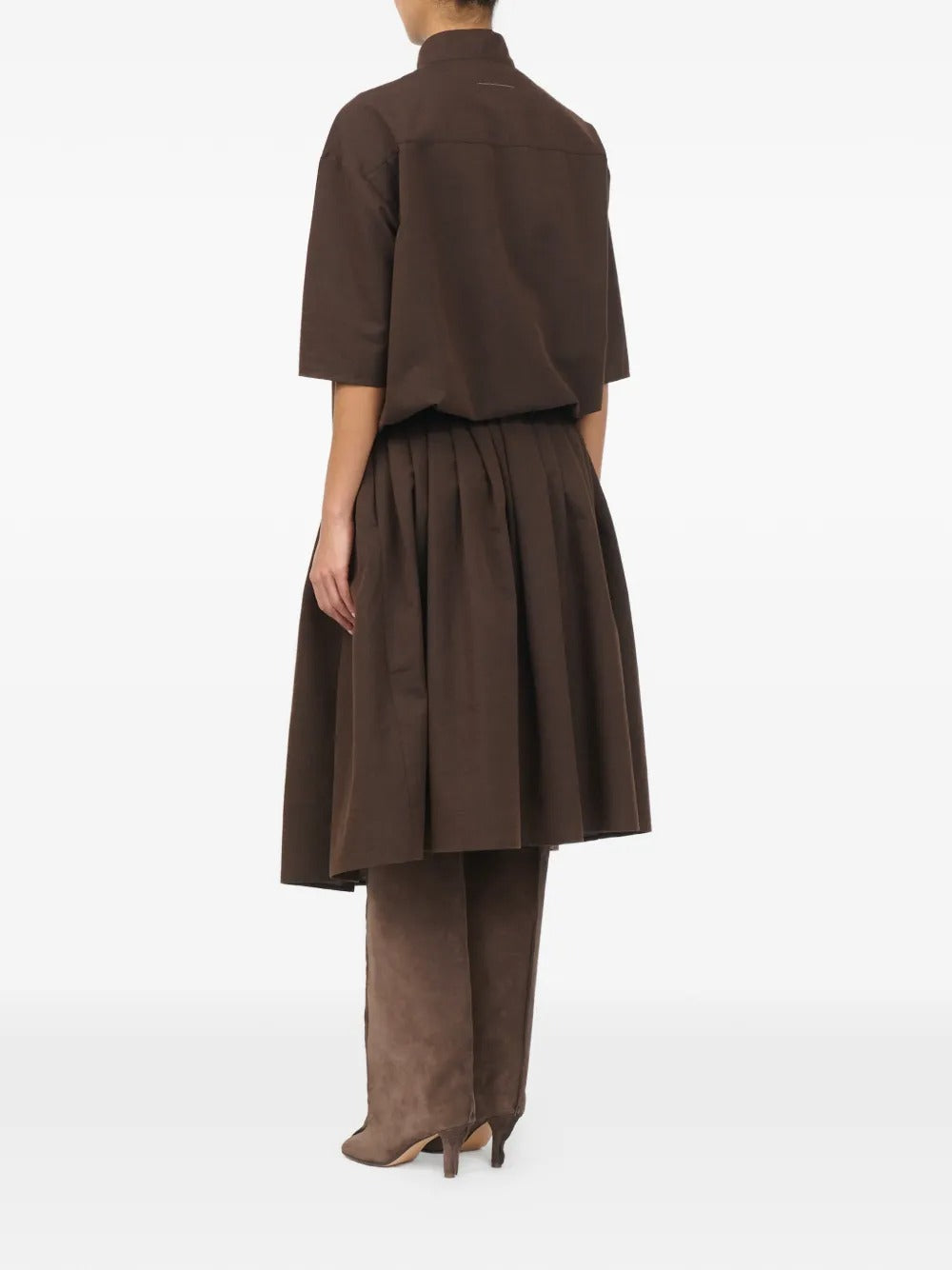 Maison margiela wool shirting shirt-dress-MM6-Verso