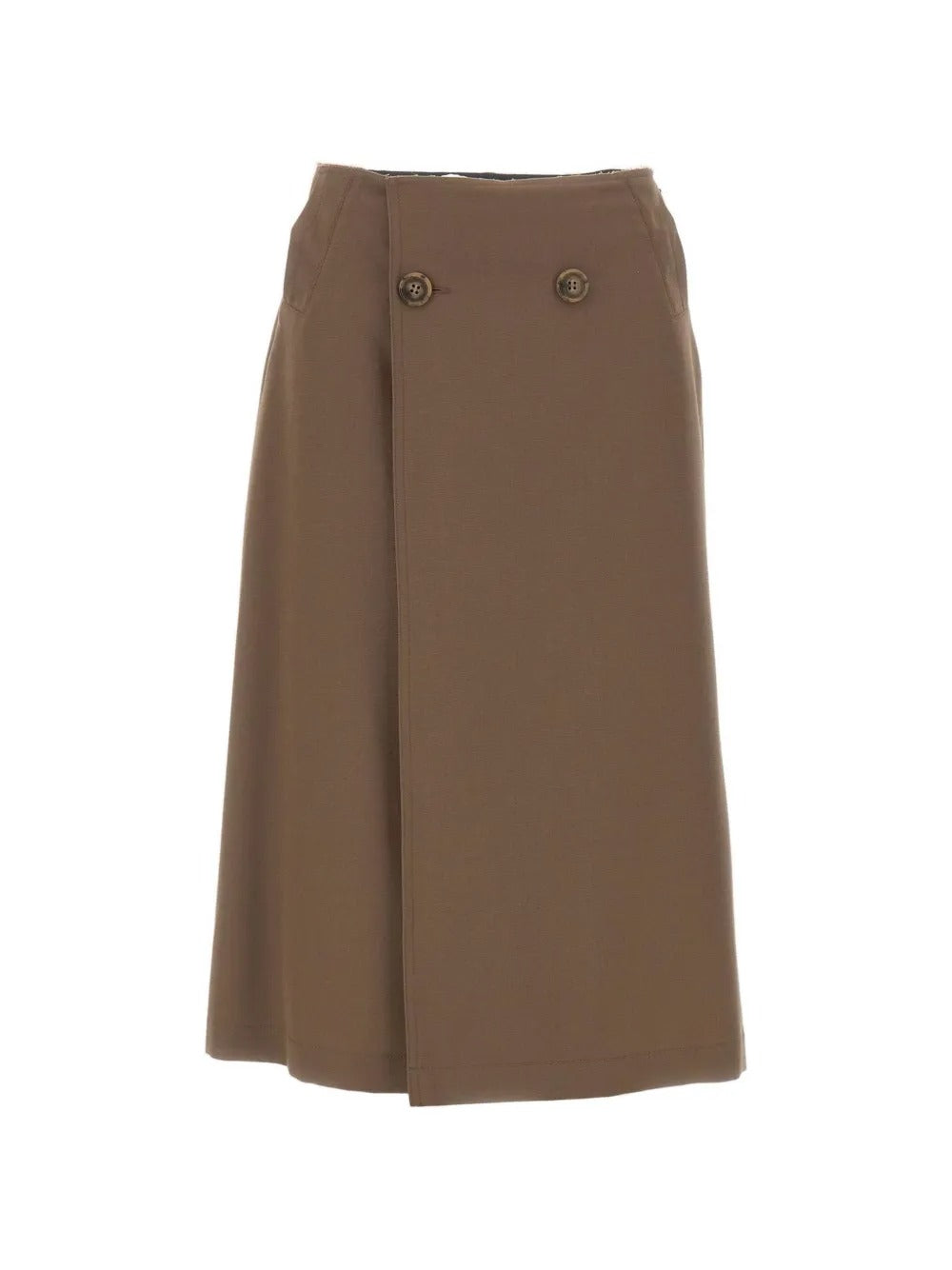 Maison margiela wrap-design midi skirt-MM6-309460-40-Verso