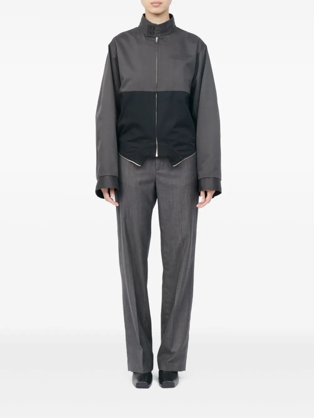 Maison Margiela Zip Colour-block Jacket-MM6-Verso