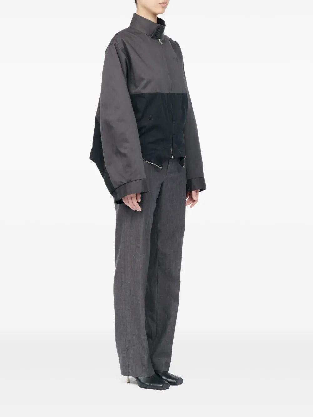 Maison Margiela Zip Colour-block Jacket-MM6-Verso