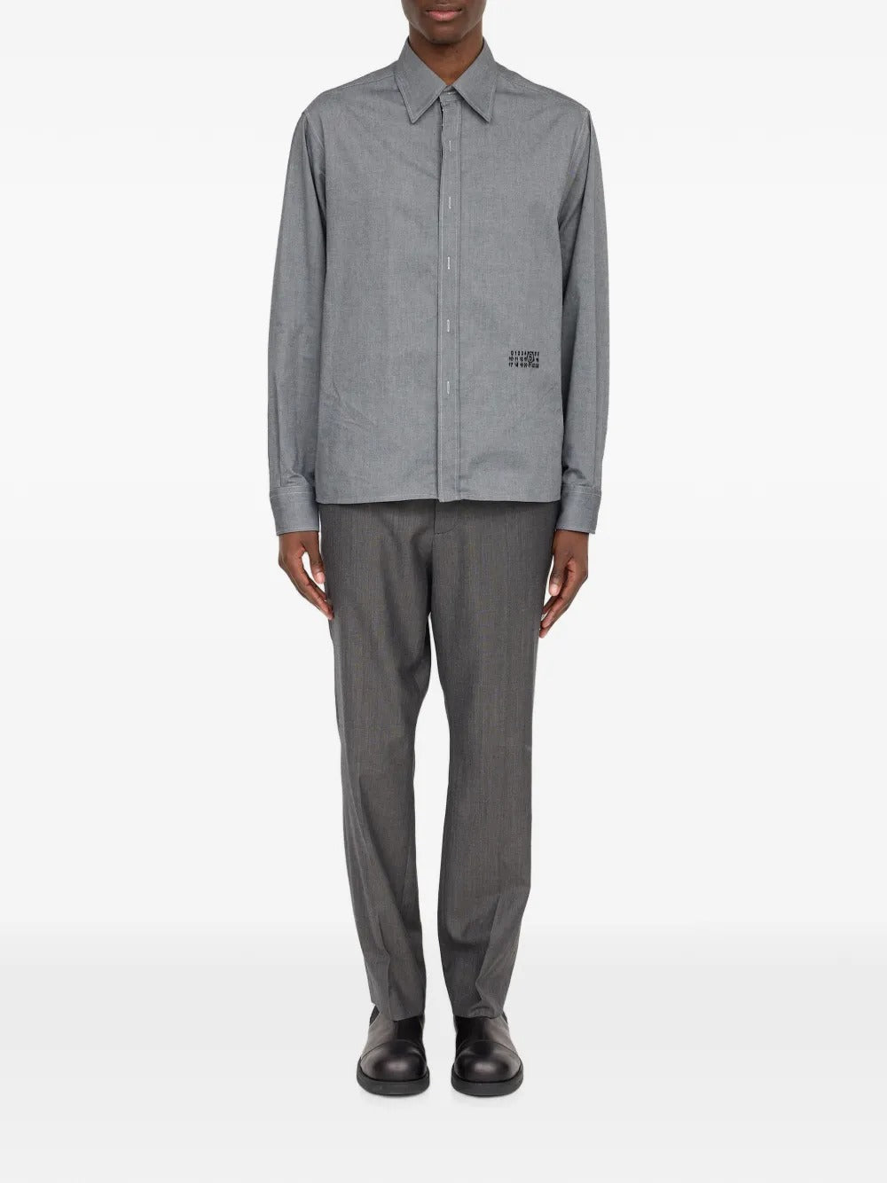 Maison margiela zip-fastening numeric signature shirt-MM6-Verso