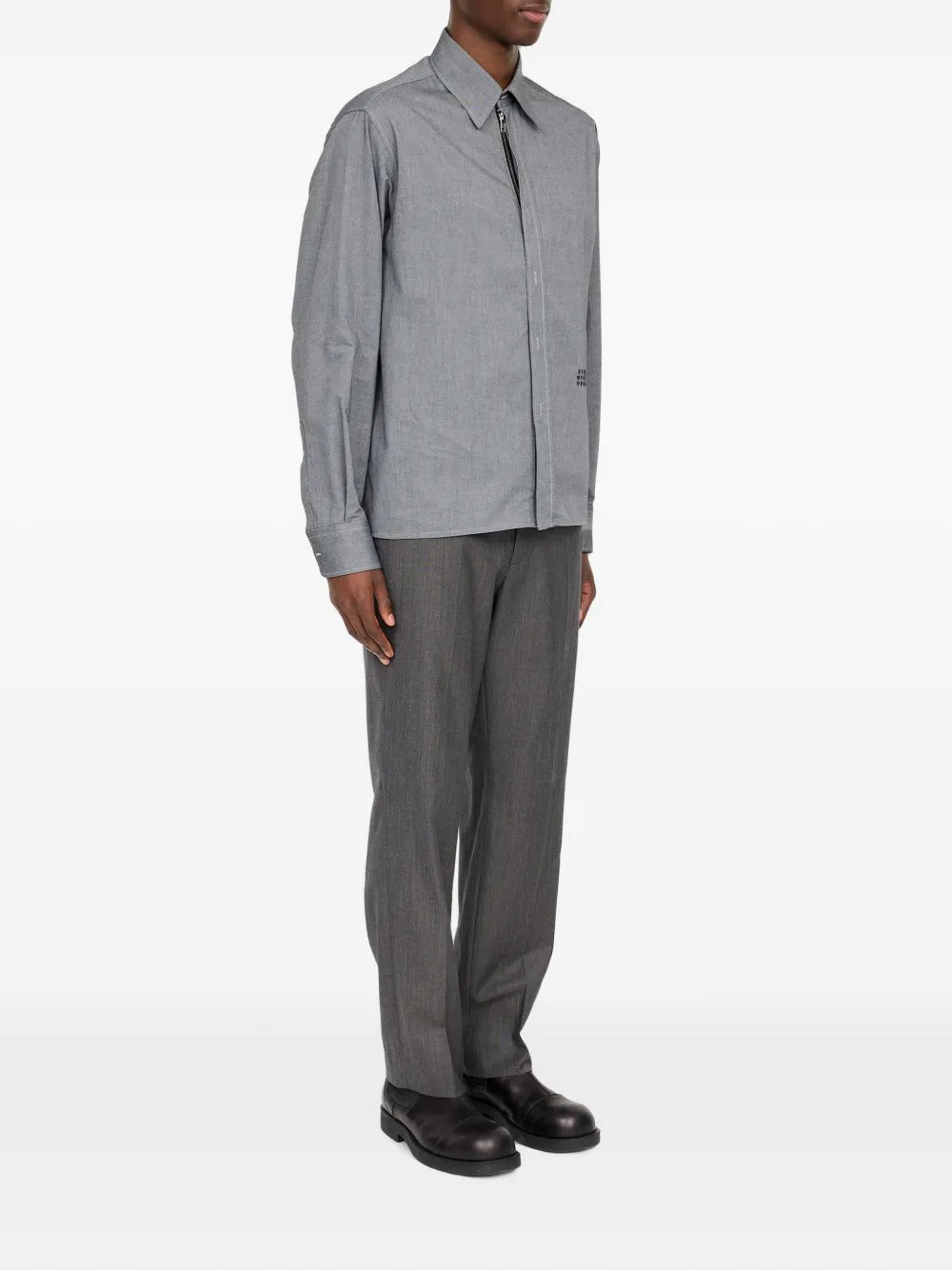 Maison margiela zip-fastening numeric signature shirt-MM6-Verso
