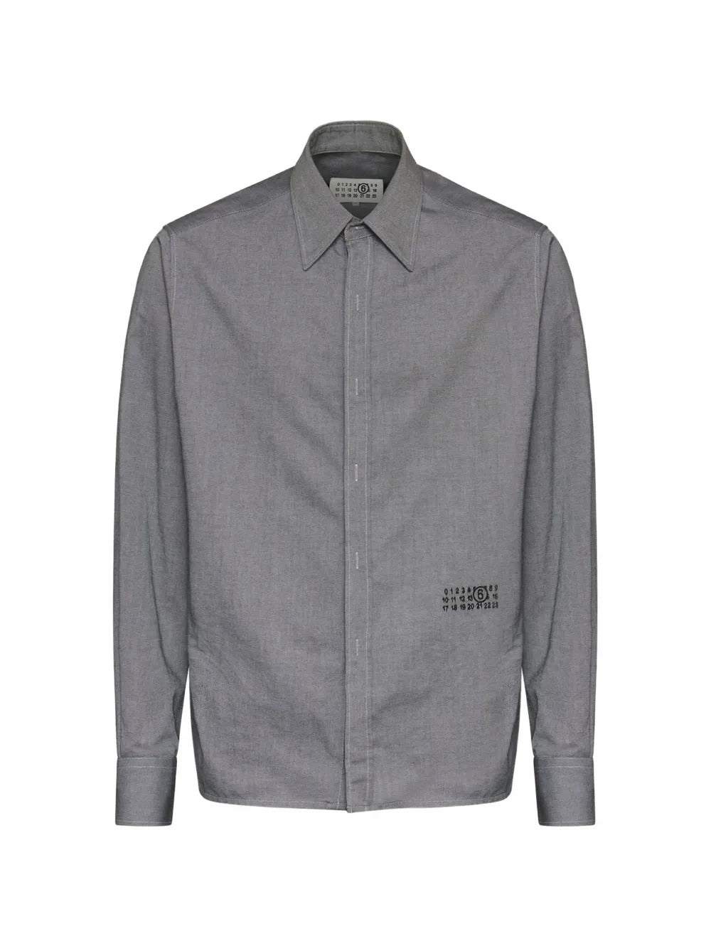 Maison margiela zip-fastening numeric signature shirt-MM6-Verso