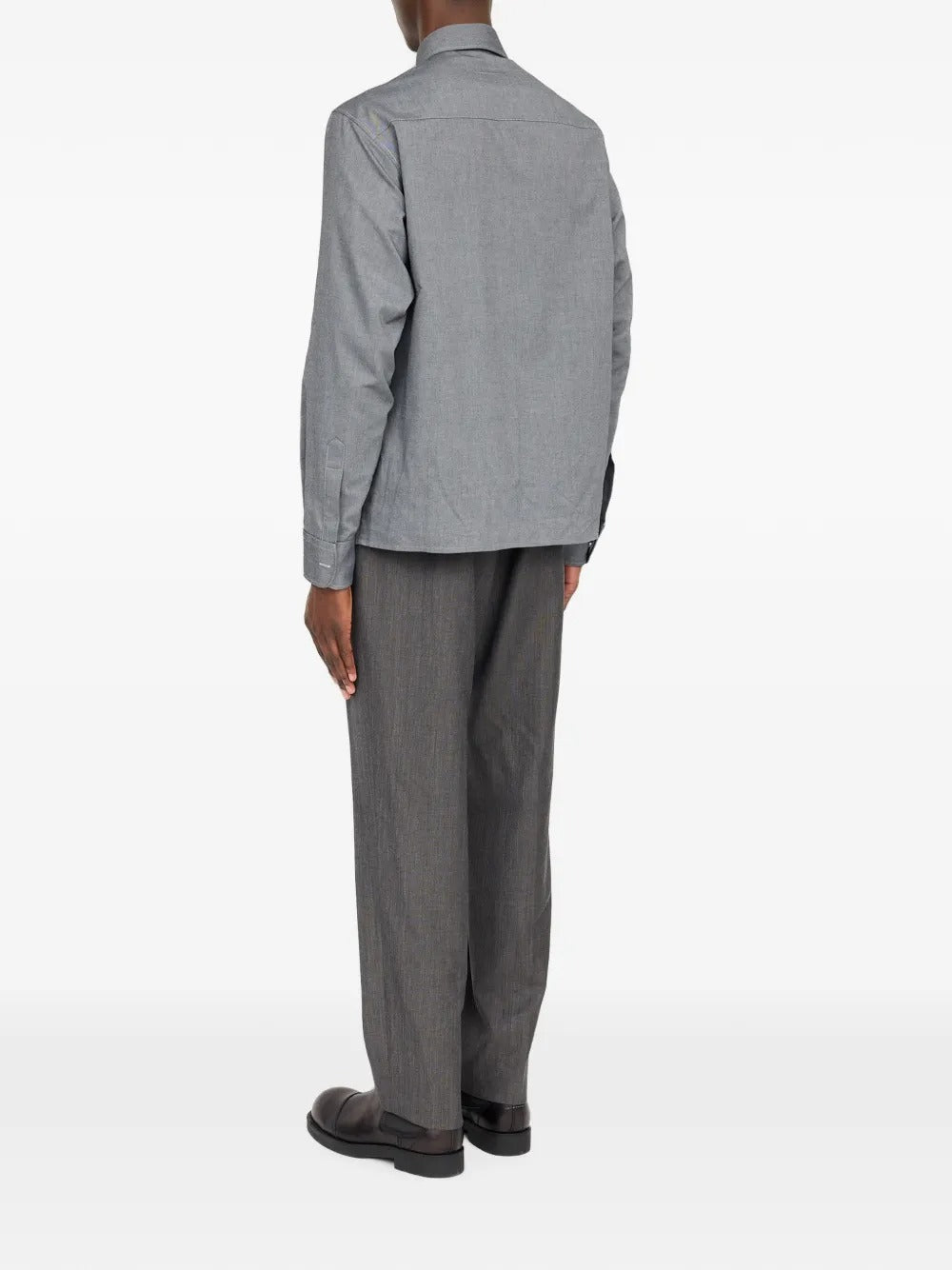 Maison margiela zip-fastening numeric signature shirt-MM6-Verso
